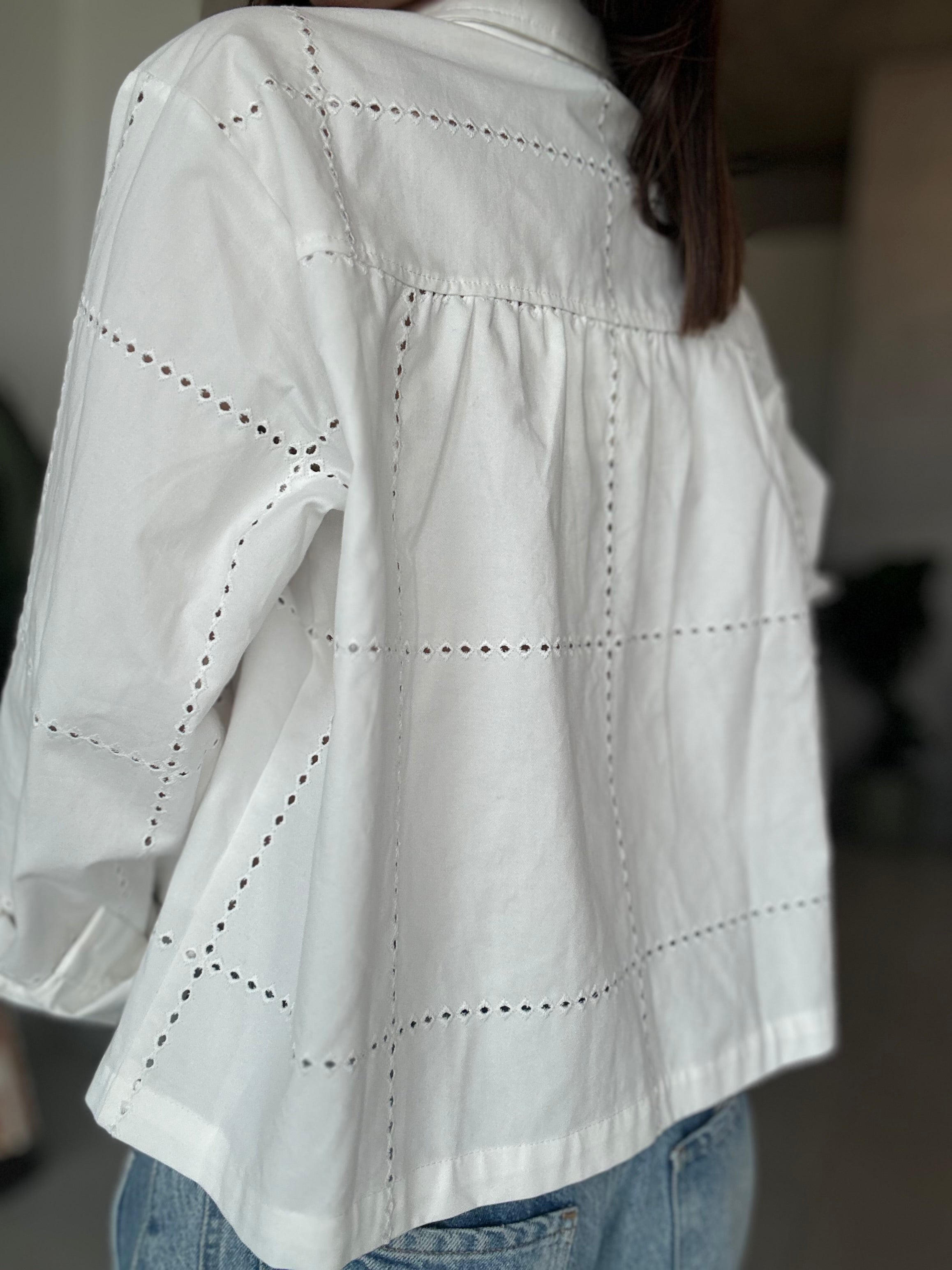 Boxy Embroidered Shirt