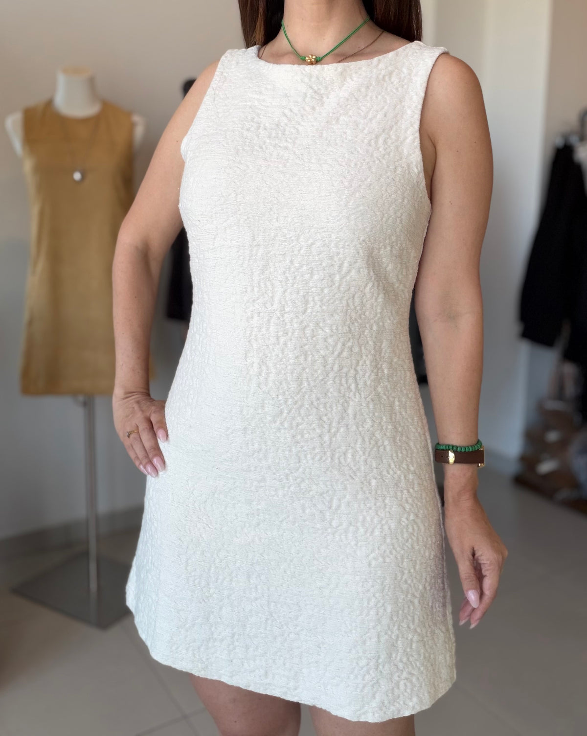 V-Back Tie Dress