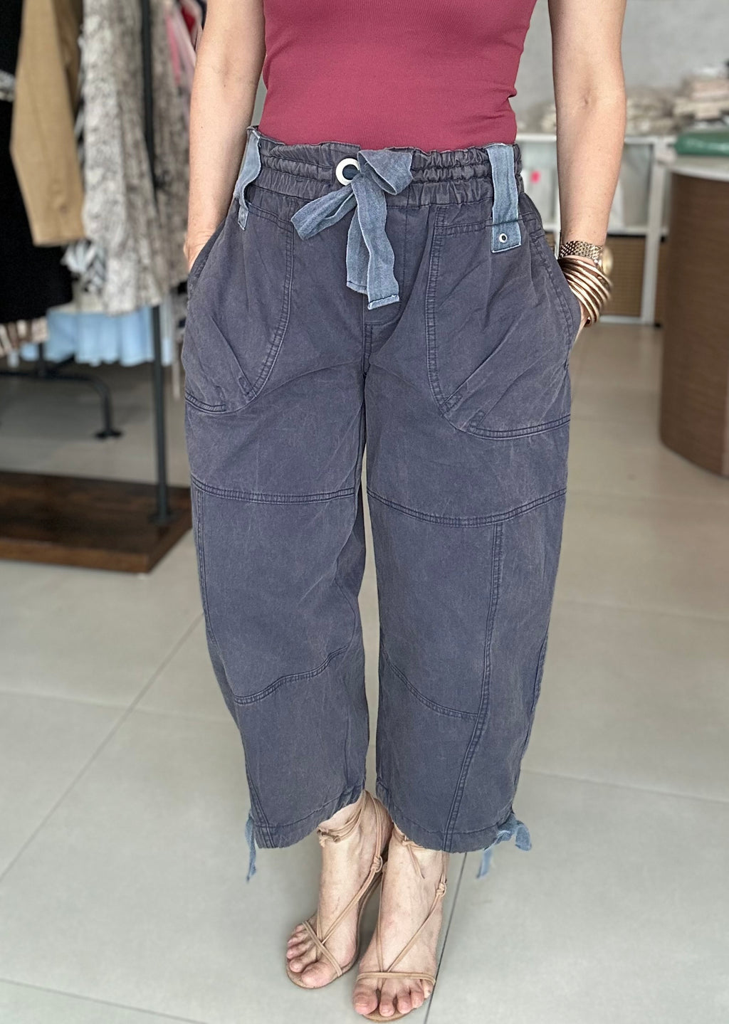 Mineral Washed Jogger Pants