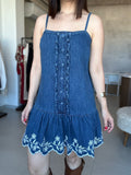 Embroidered Boxy Dress
