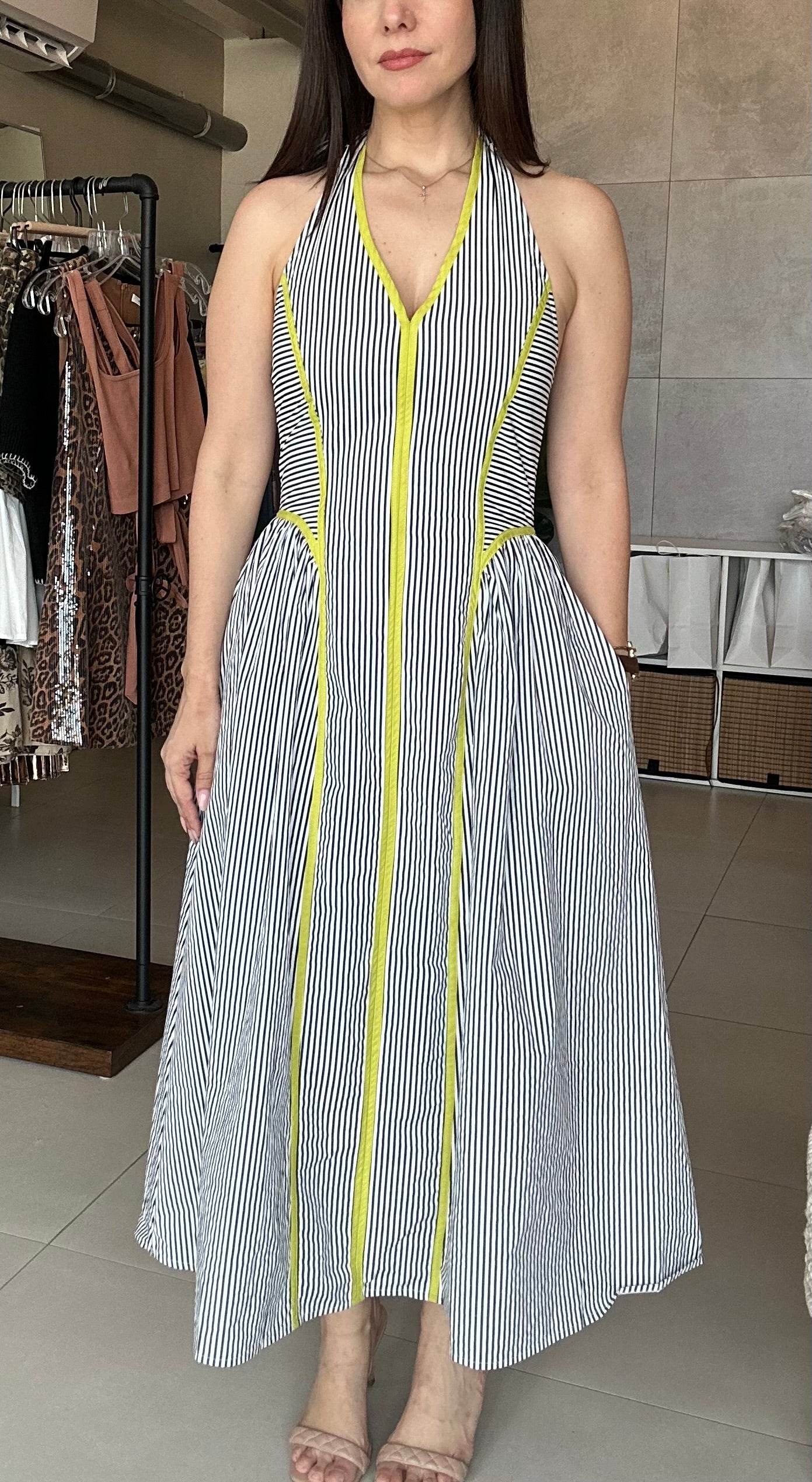 Halter Midi Dress