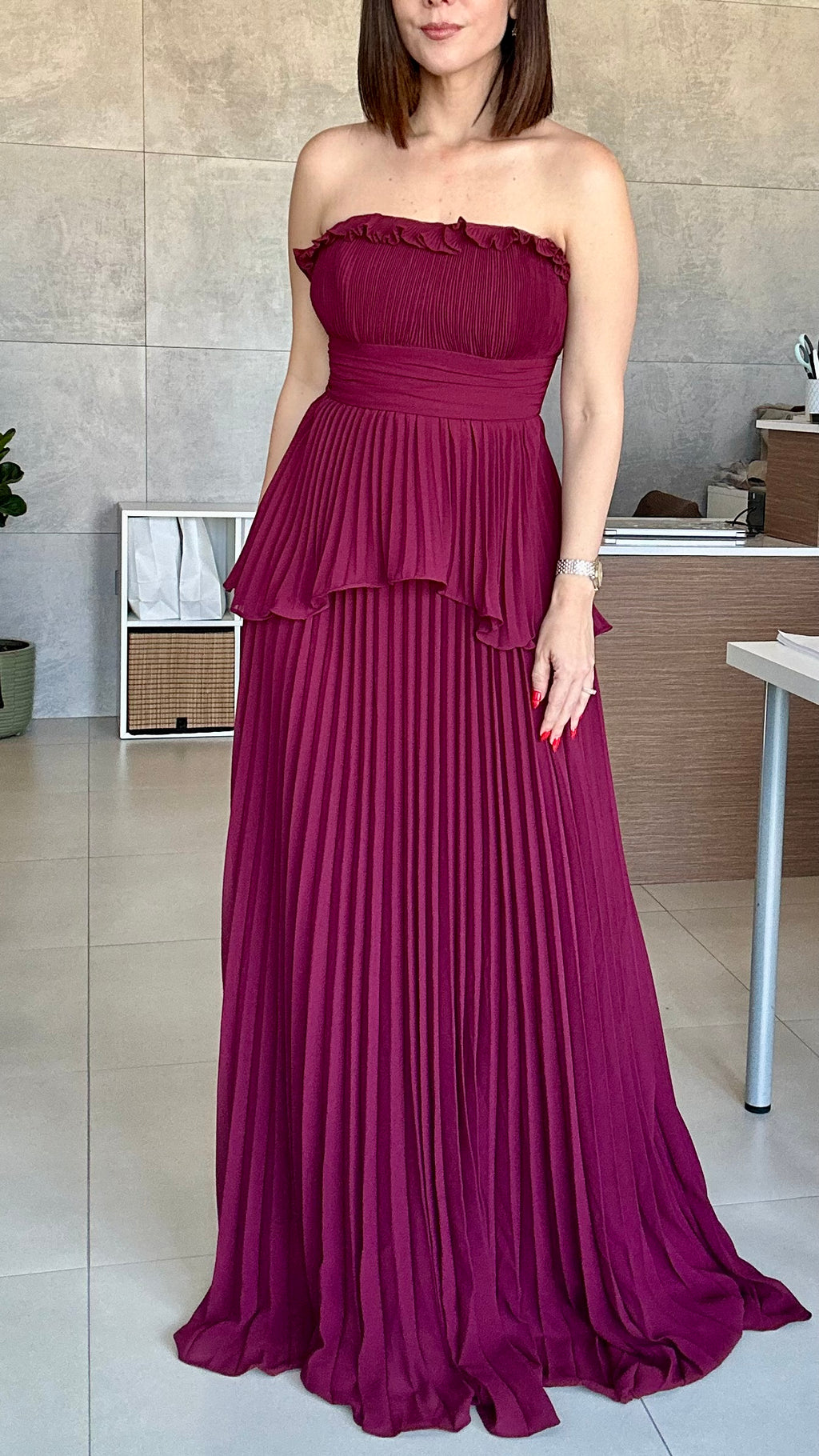 Wine Formal Dress