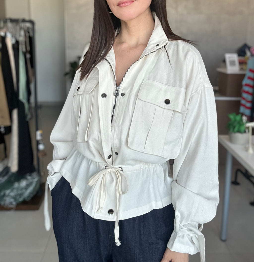 Utility Peplum Top
