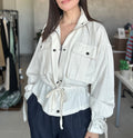 Utility Peplum Top