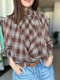 Pretty Plaid Blouse