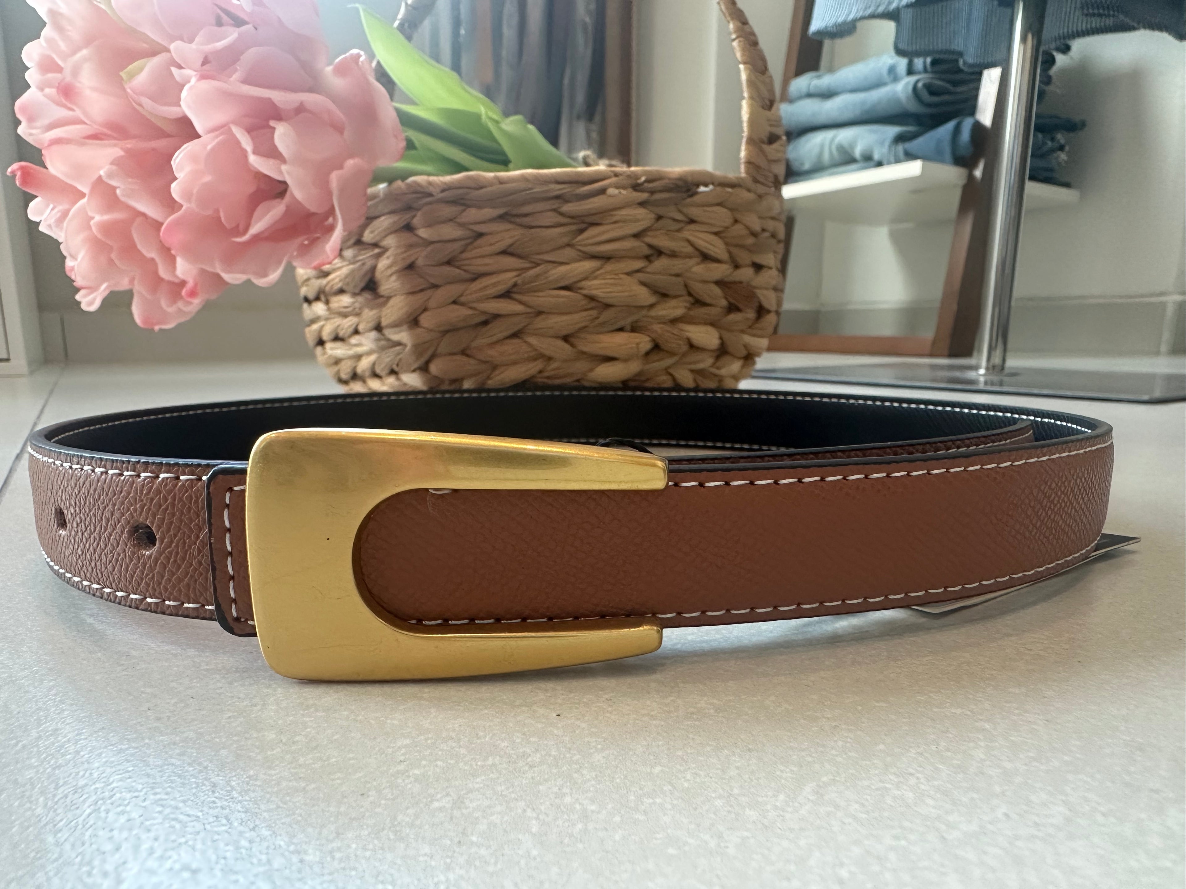 U Buckle Reversible Belt