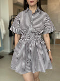 Striped Short Dress