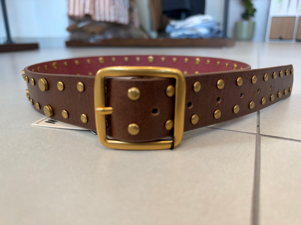 Stud Leather Belt