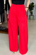 Red Hot Wide Leg Trouser
