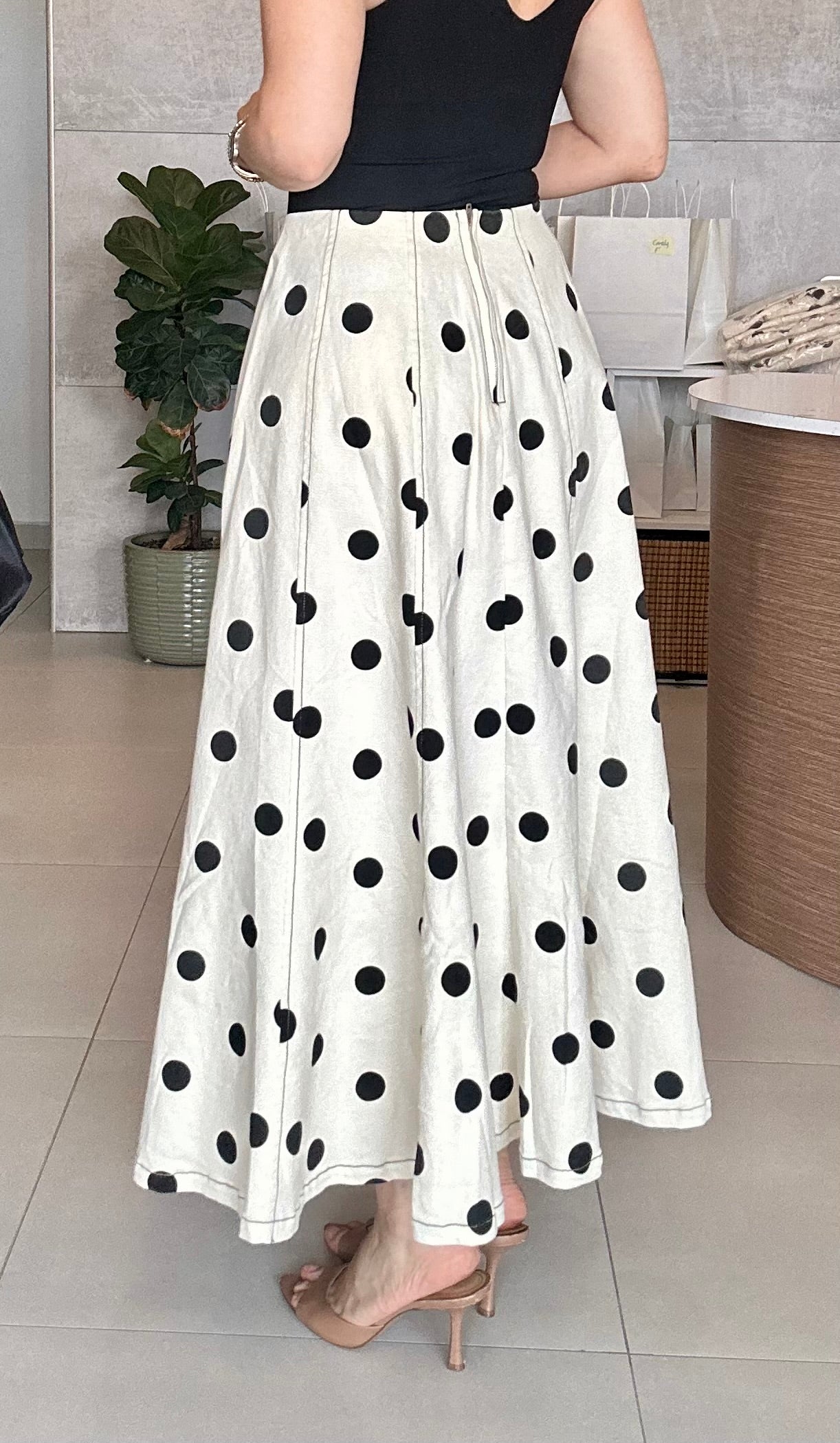Polka Panel Skirt
