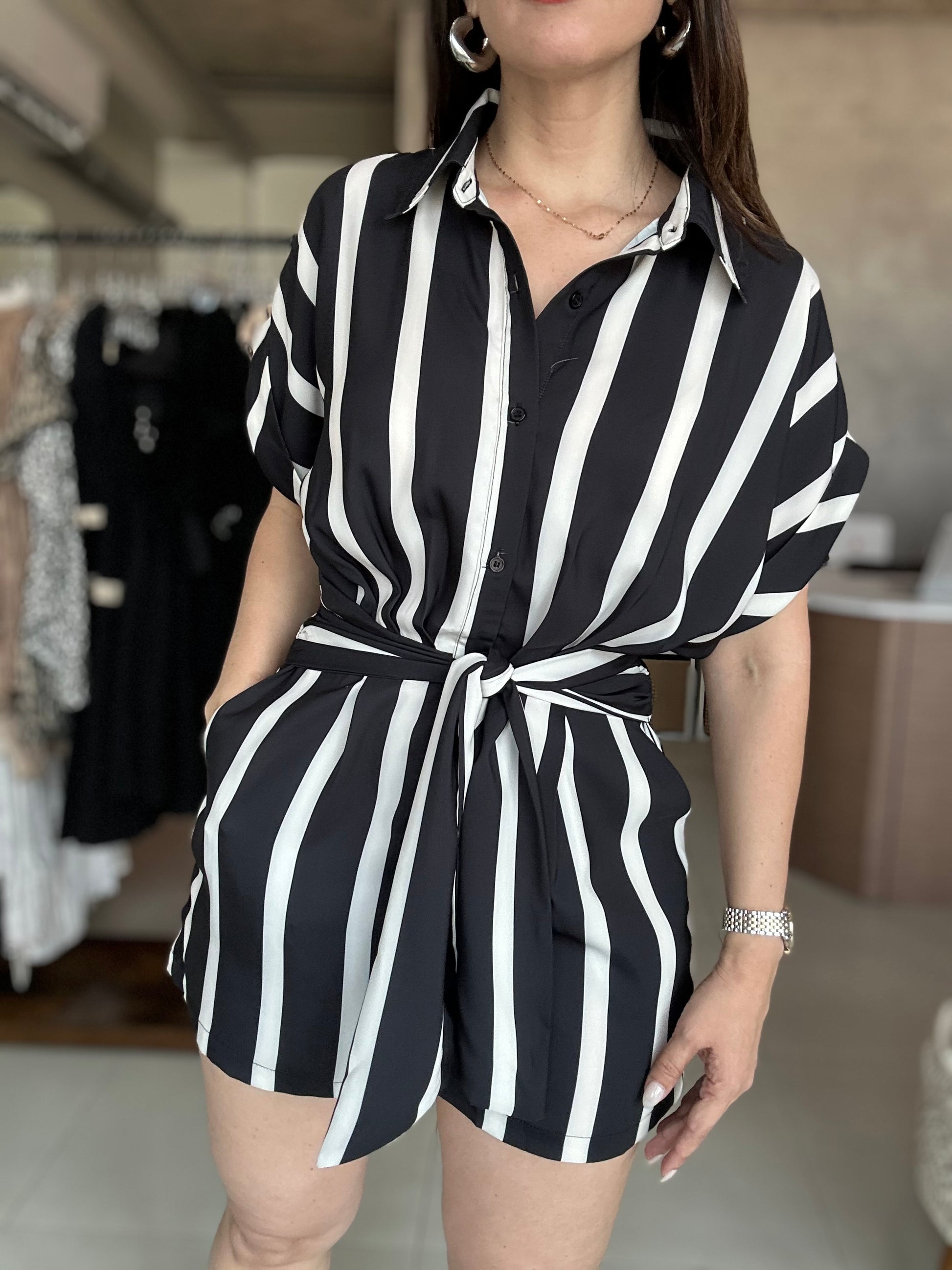 Stripe Romper