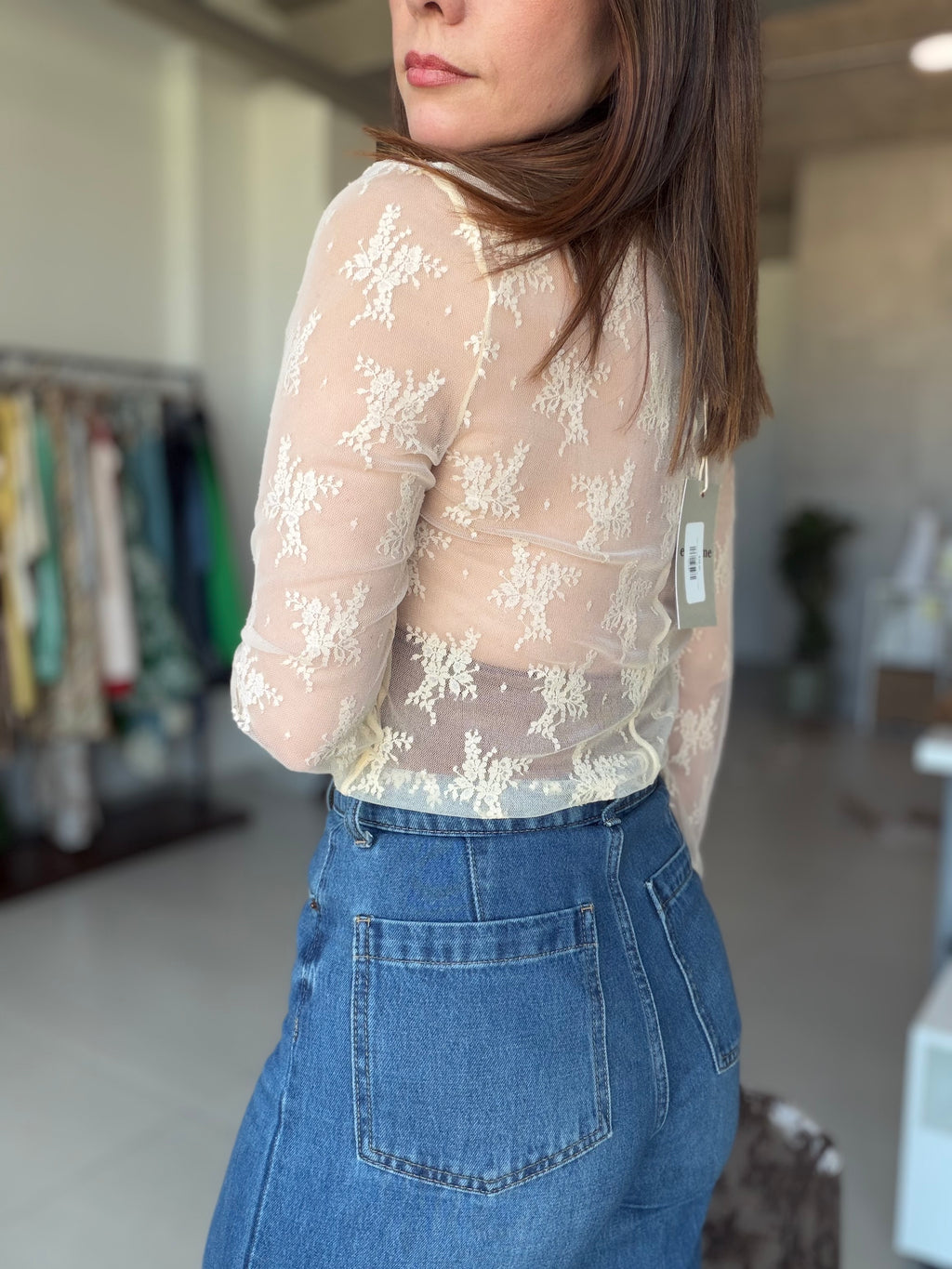 Lace Long Sleeve Top