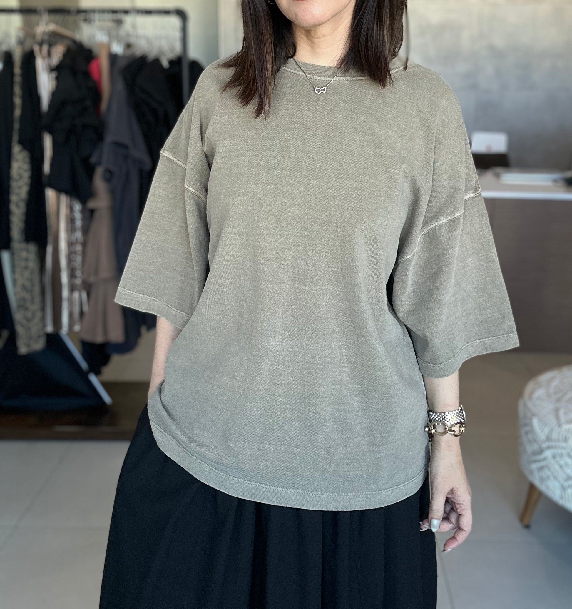 Faded Mocha Oversized Tshirt