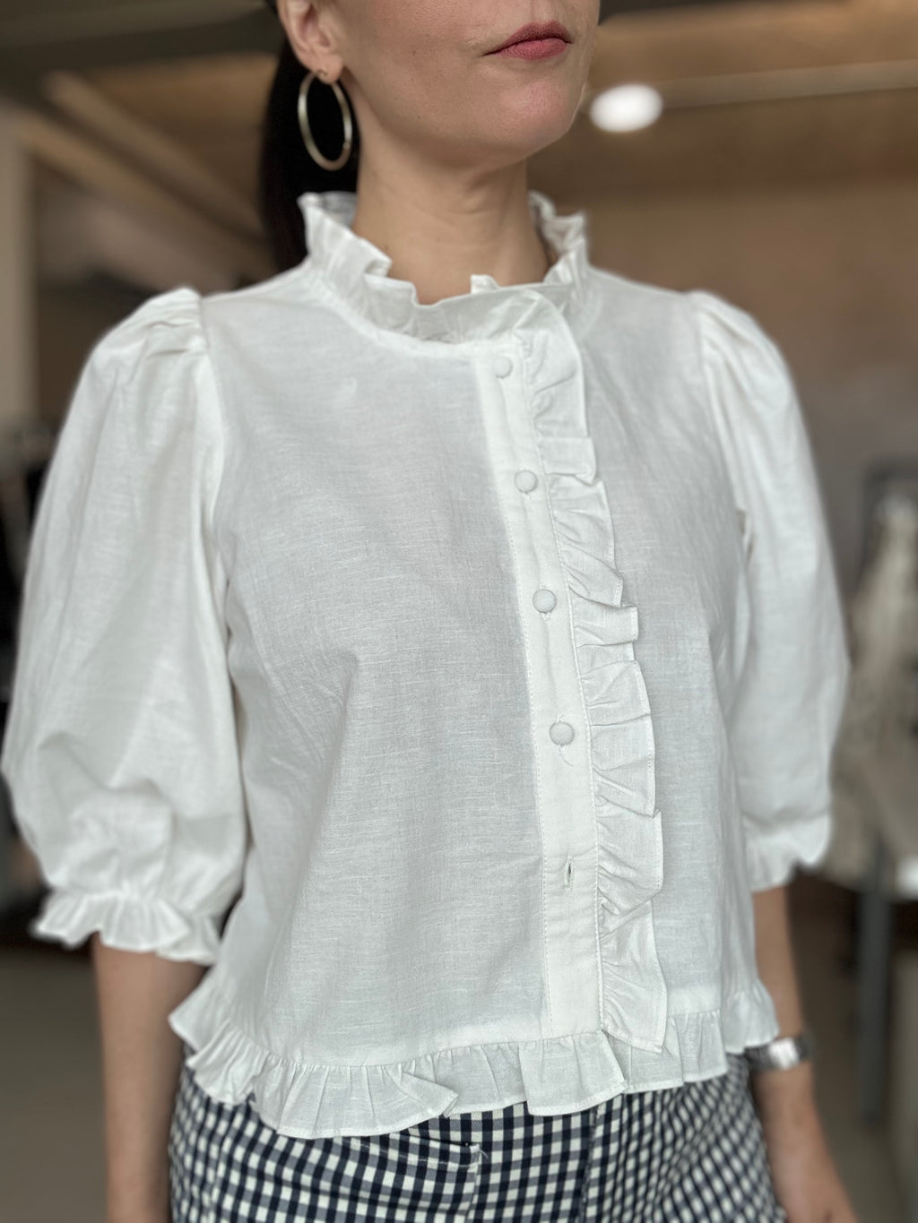 Sweet Rufle Blouse