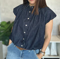 Bubble Denim Top