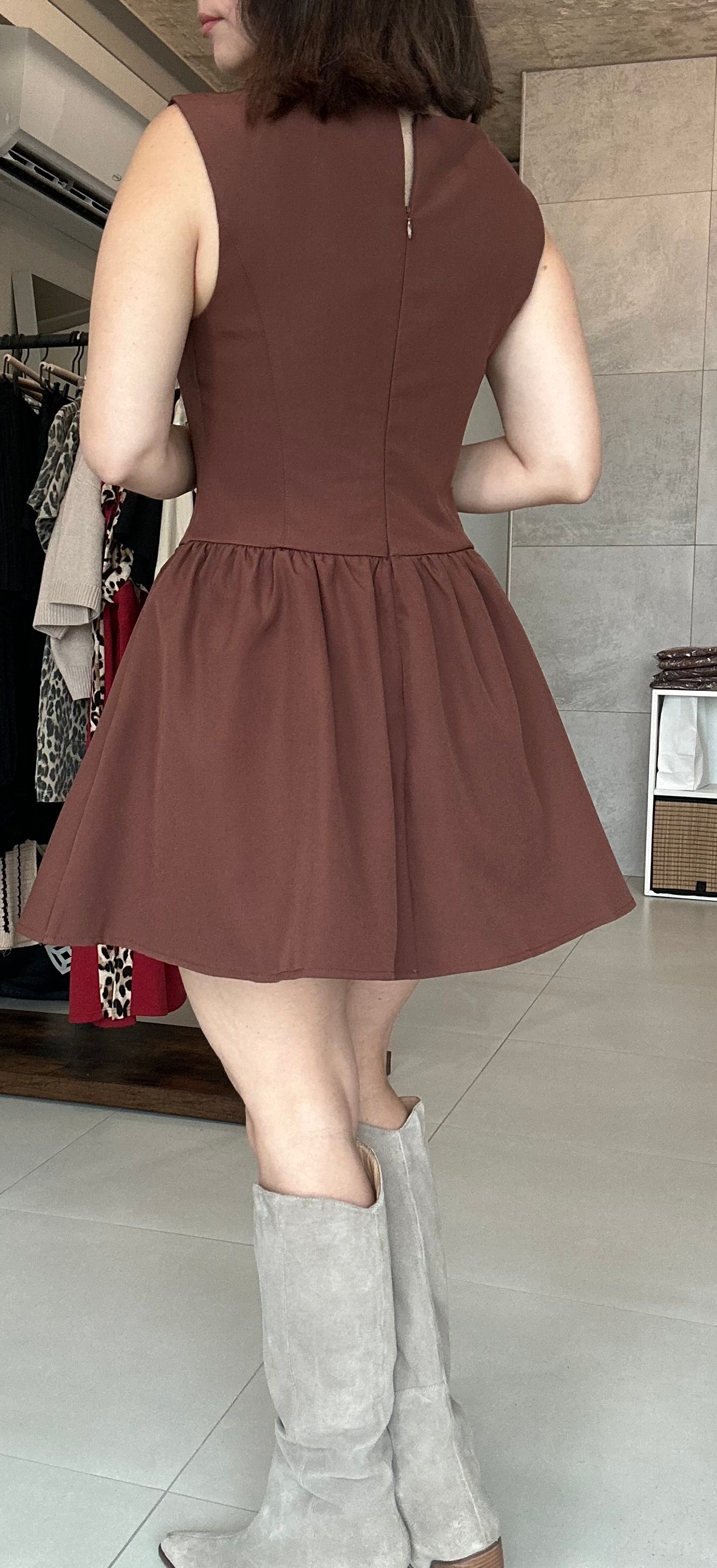 Choco Brown Dress/Romper