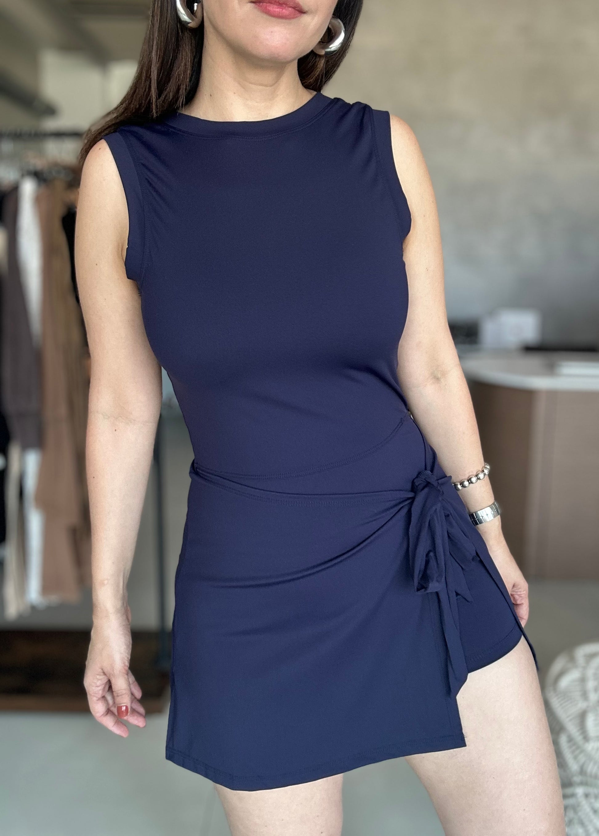 Romper/Skort (Navy)