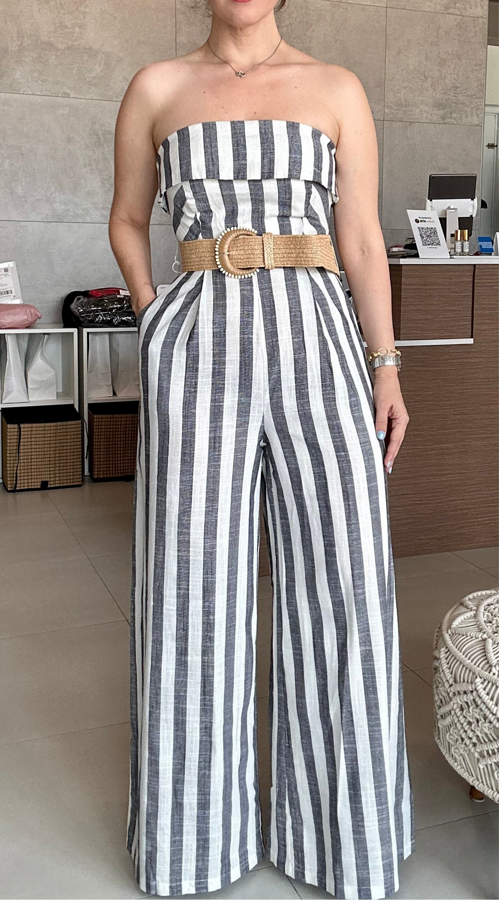 Stripe Jumpsuit