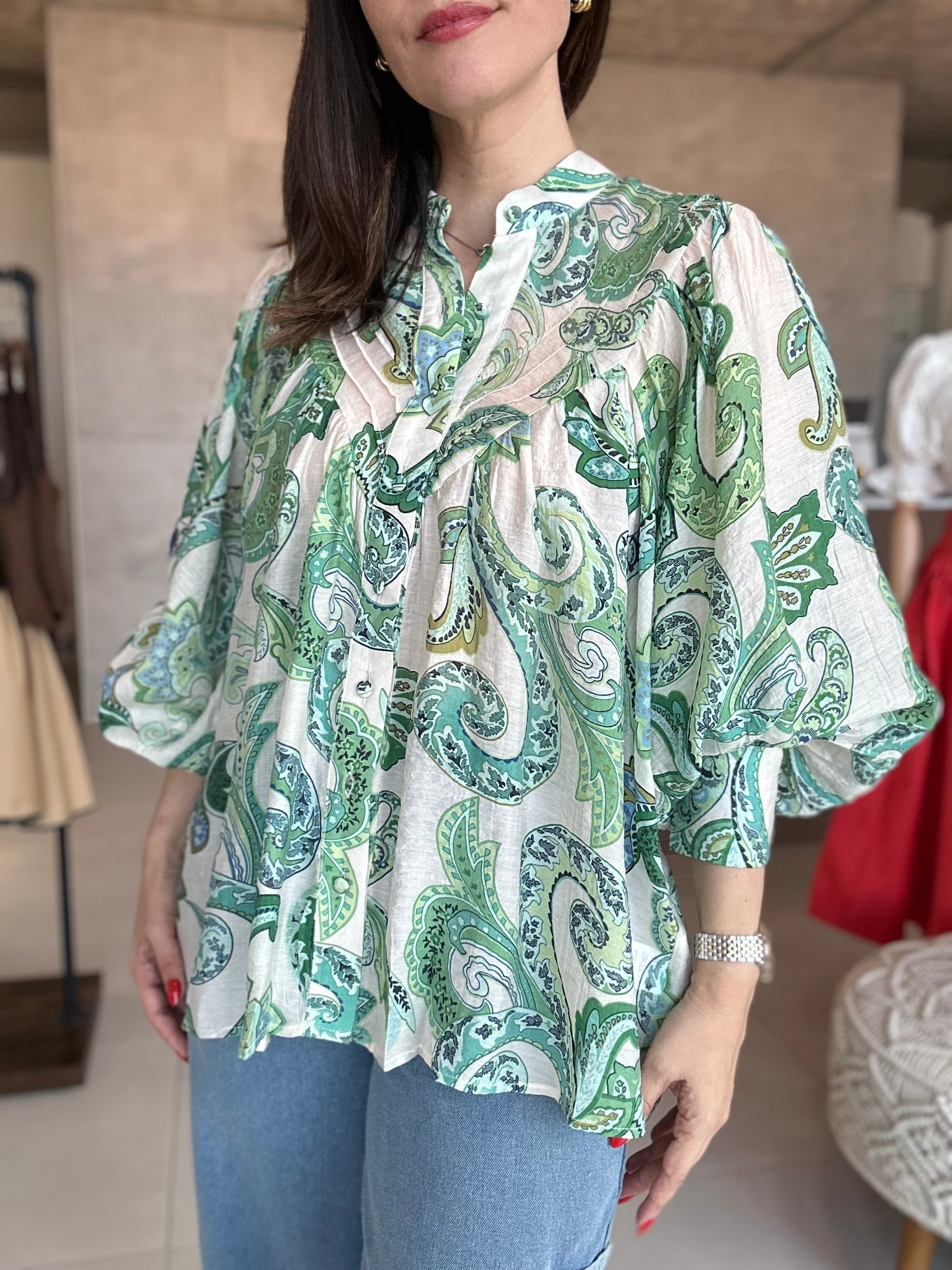 Print Light Blouse
