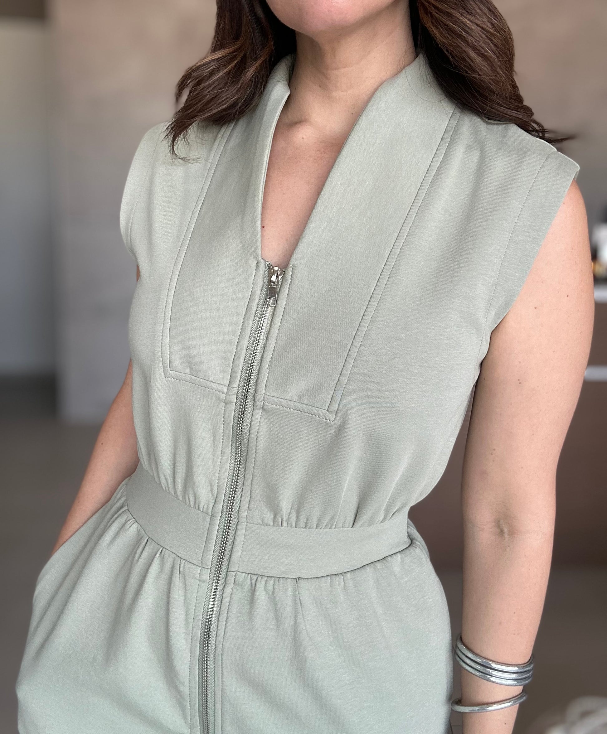 Sage Midi Dress
