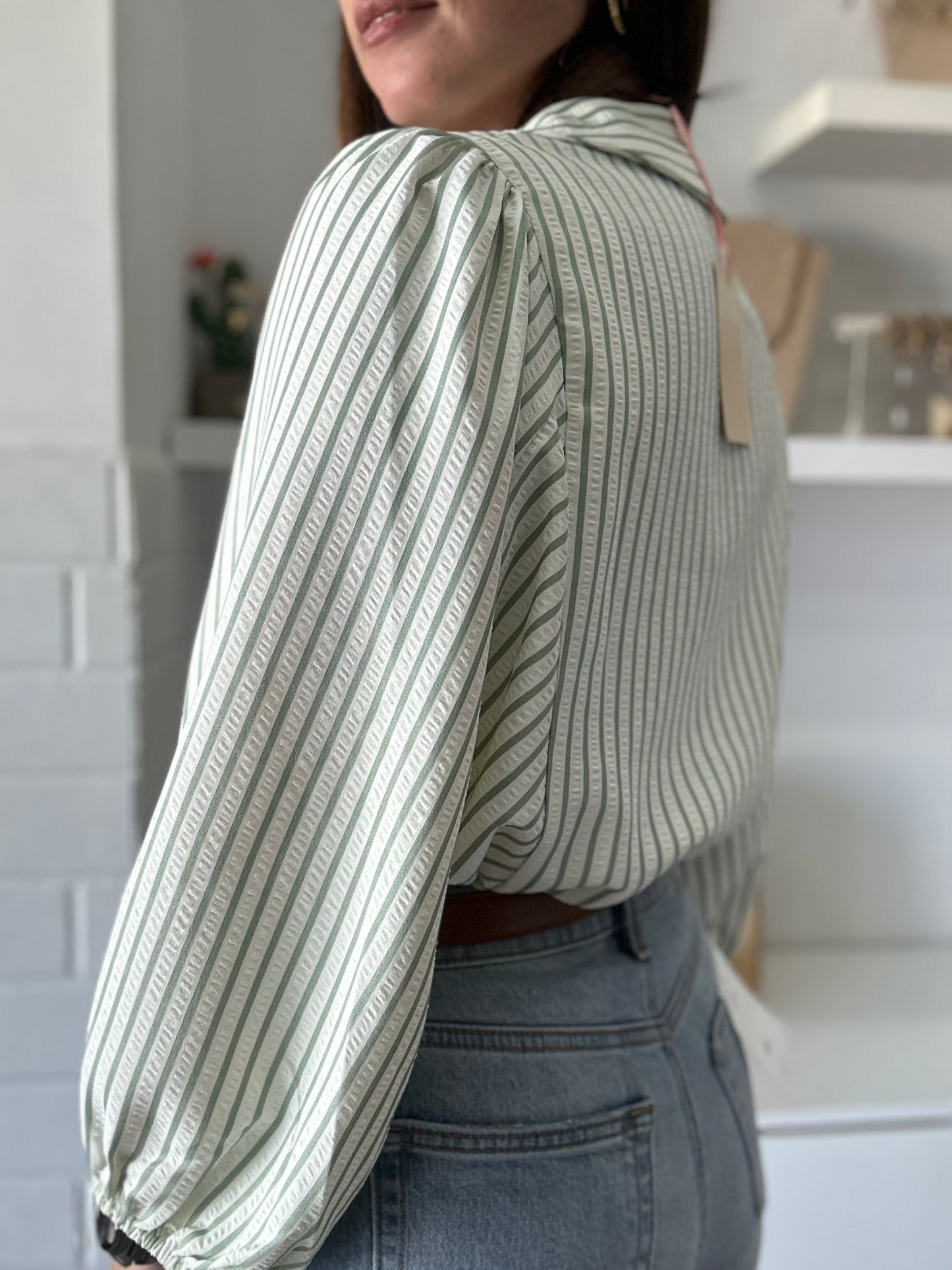 Spring Stripped Blouse (Oversized)