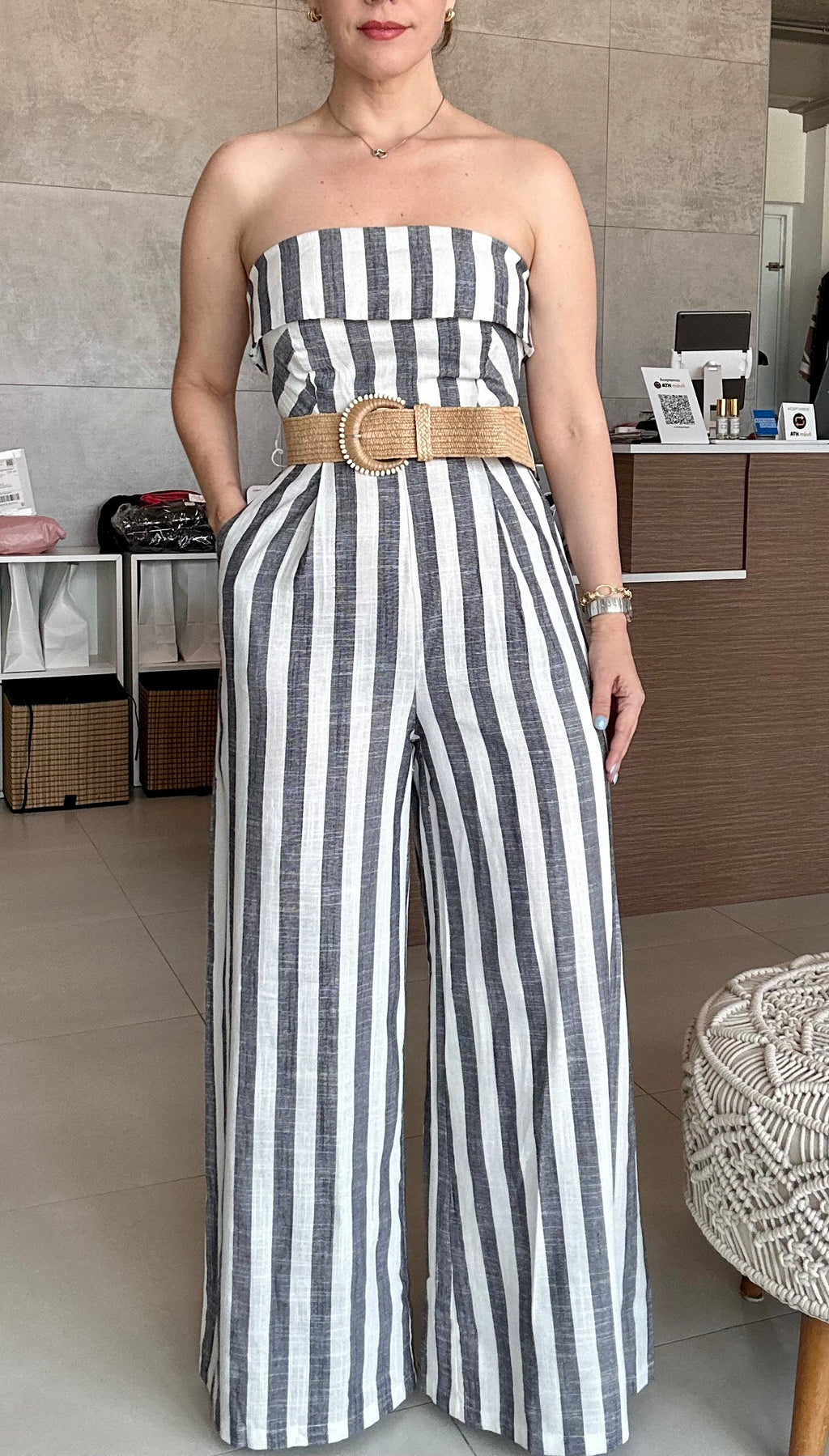 Stripe Jumpsuit