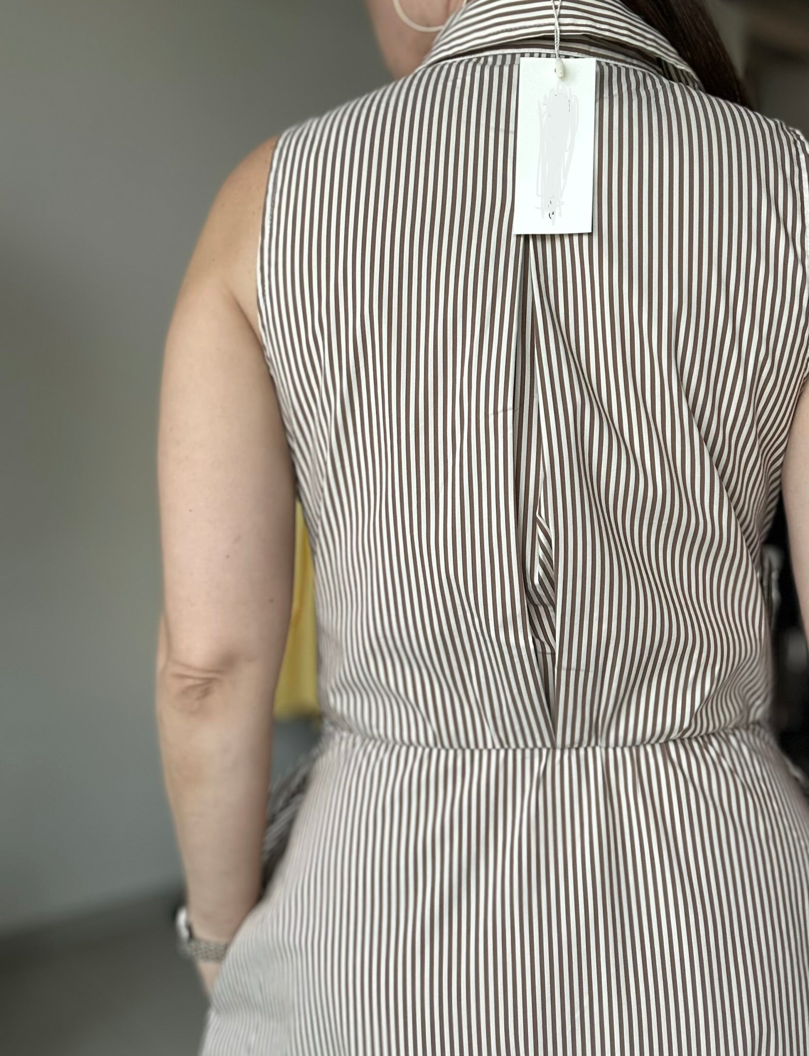 Tie Waist Shirt Midi