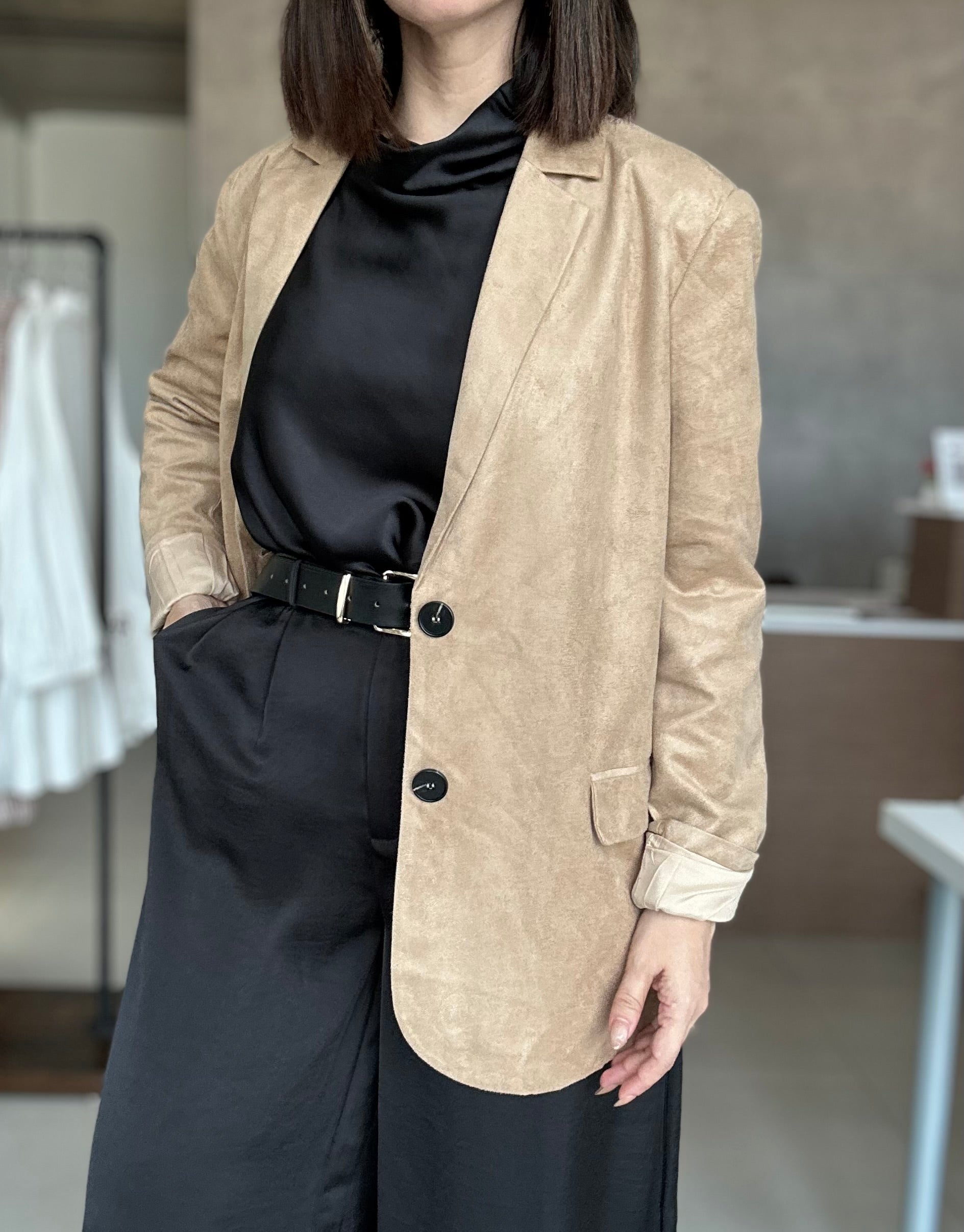 Suede Blazer
