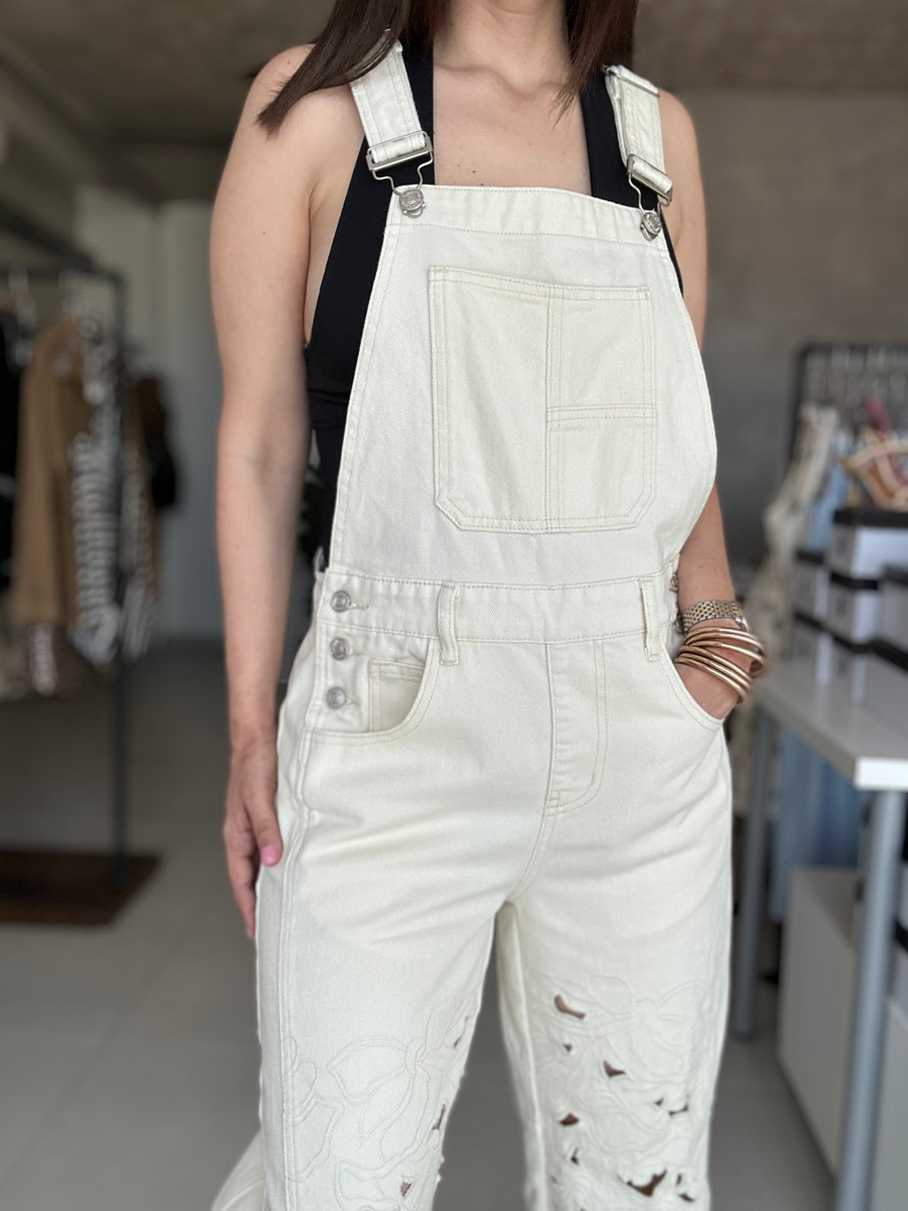 Embroidered Overall
