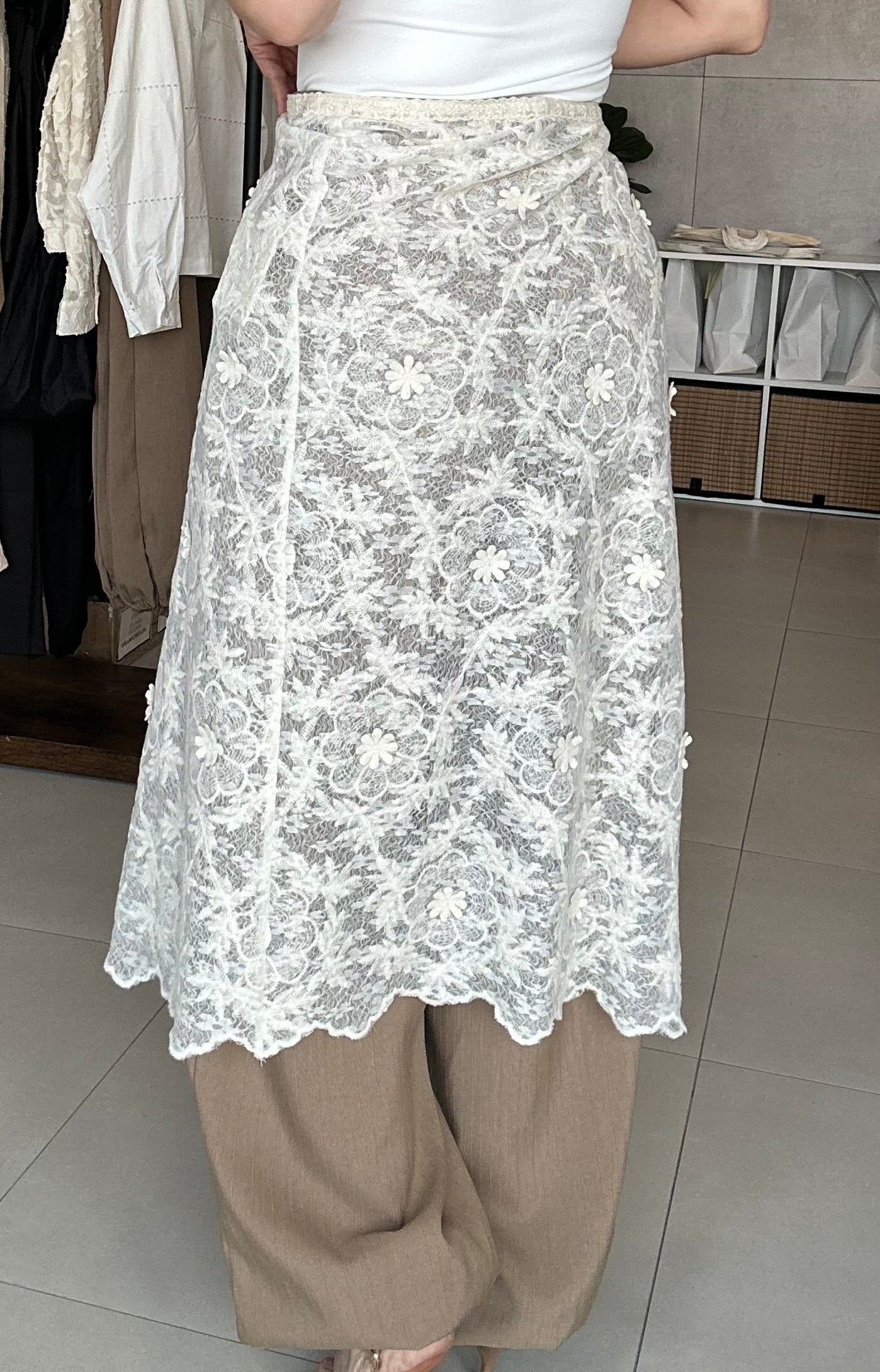 Lace Wrap Skirt