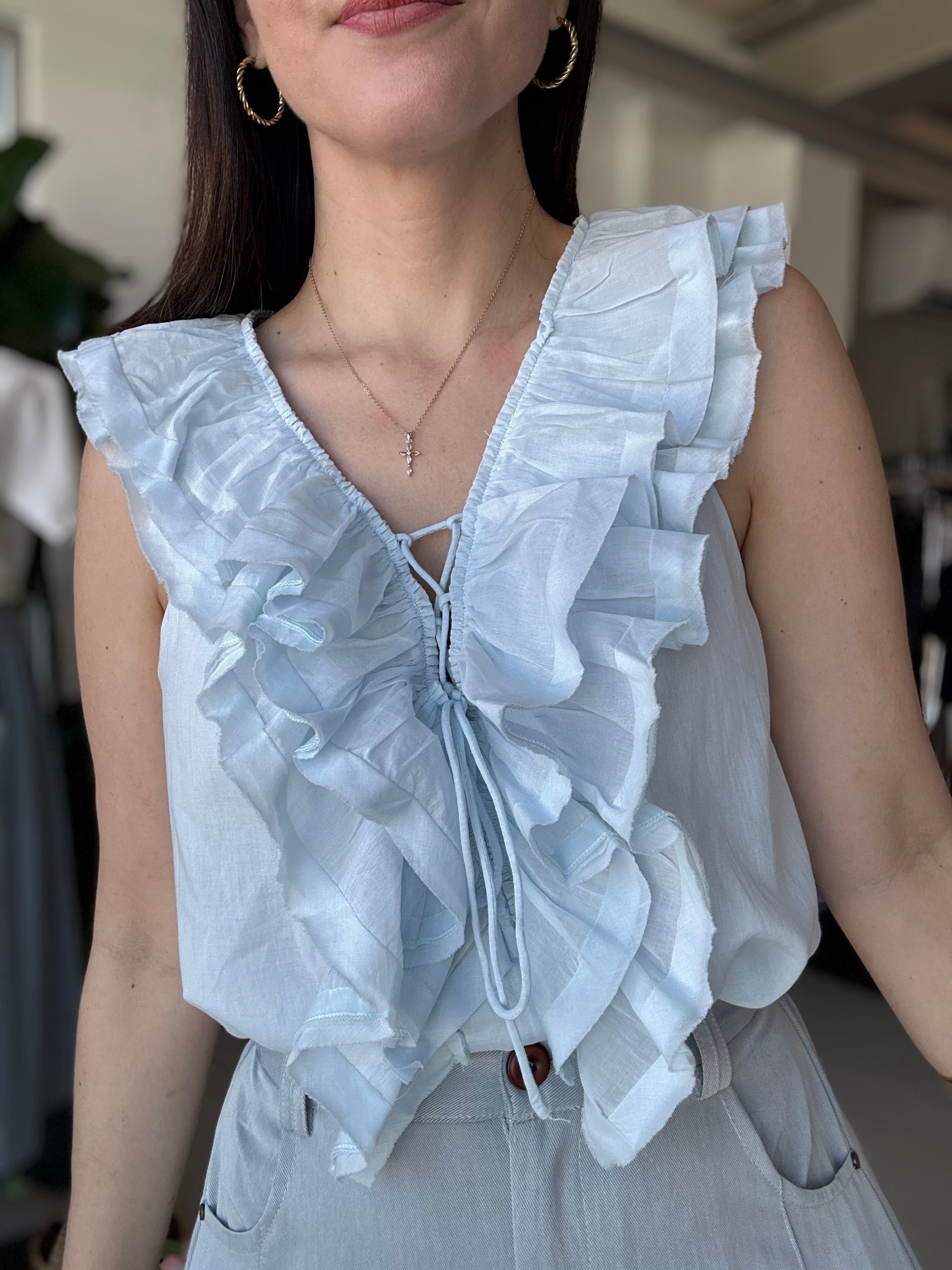 Cloud Ruffle Blouse
