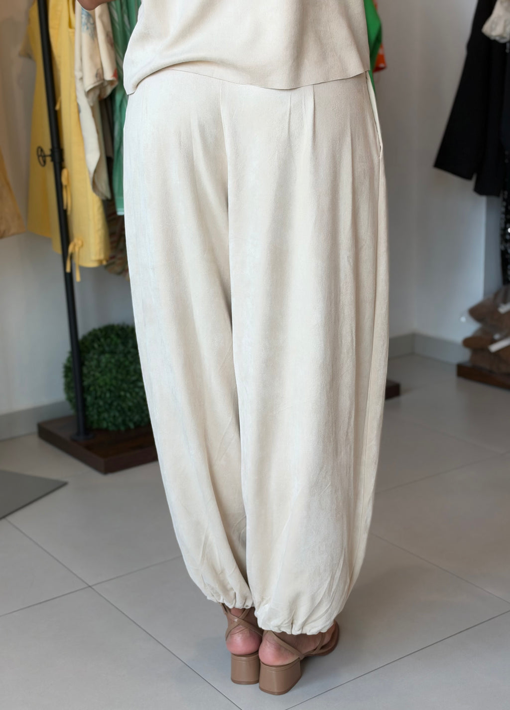 Suede Ballon Pant