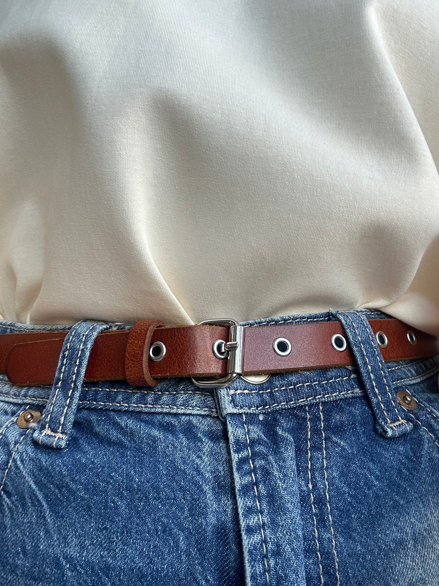 Thin Leather Belt