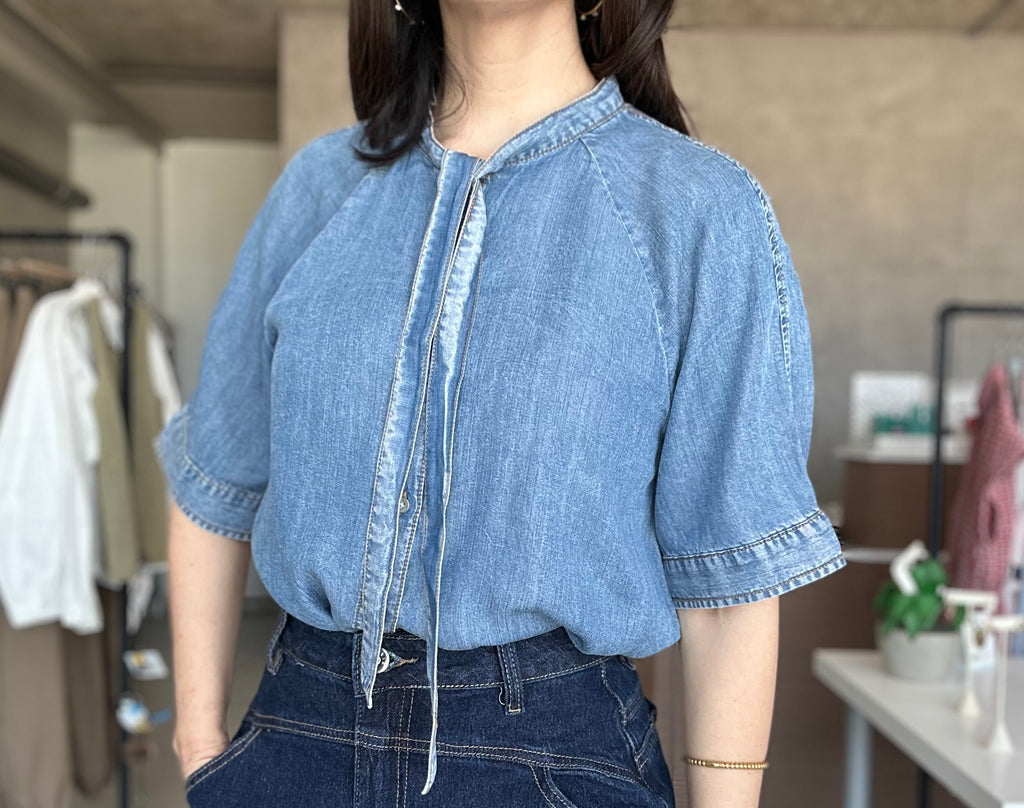 Flowy Denim Top