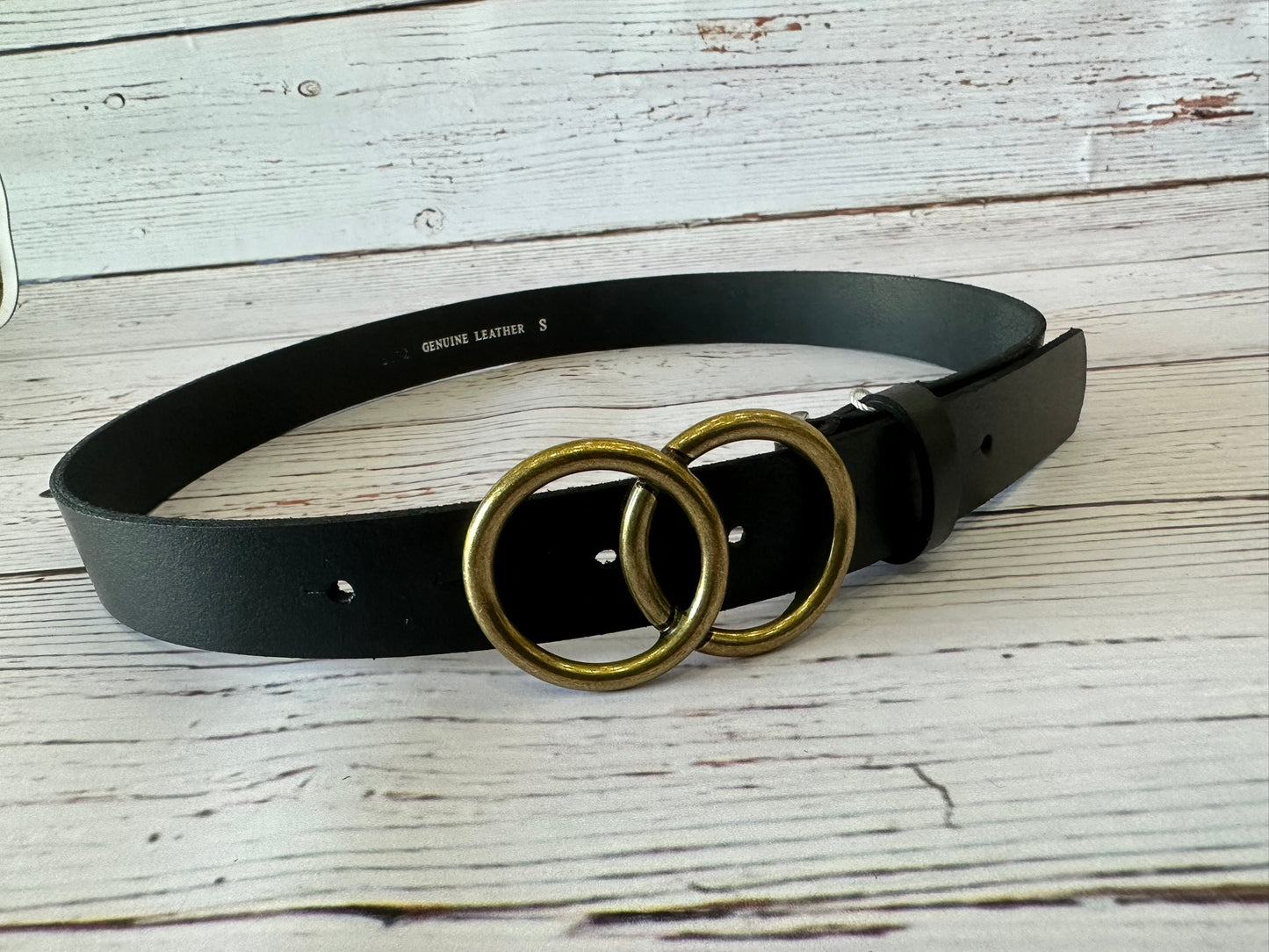 Brass + Leather Belt