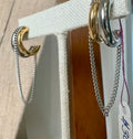 Two Tones Earings (Silver + Gold)