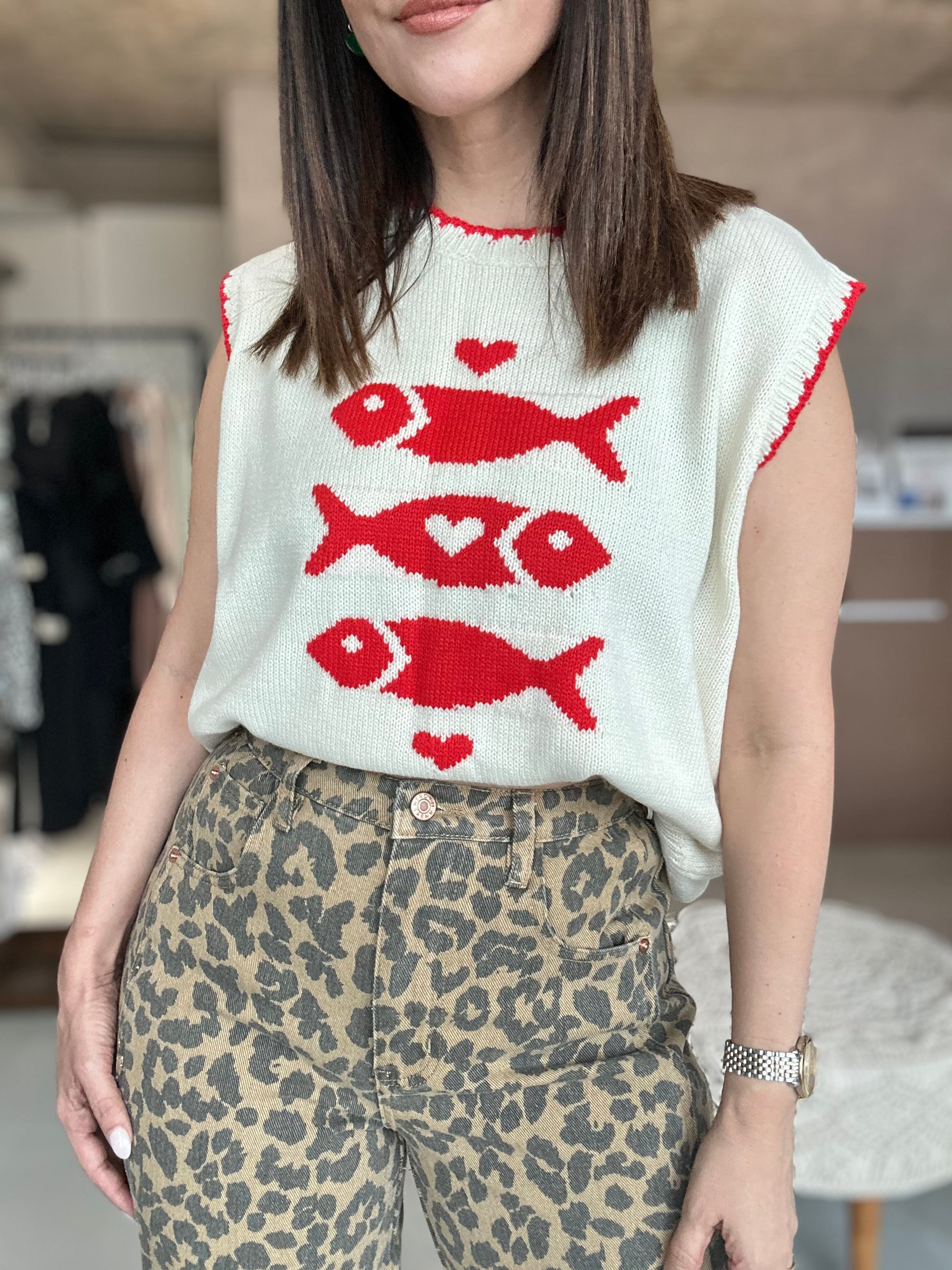Happy Sardina Boxy Cardigan