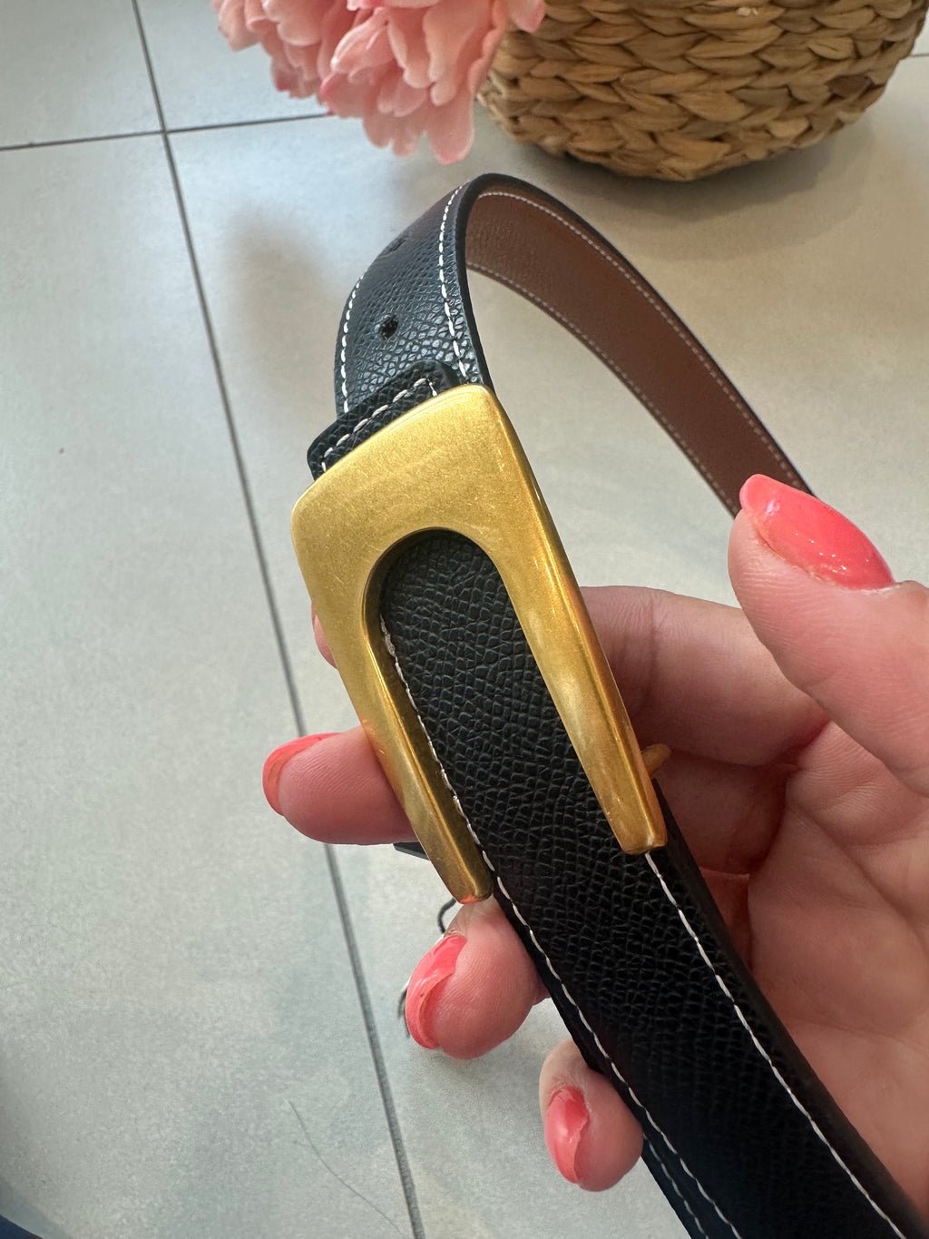 U Buckle Reversible Belt