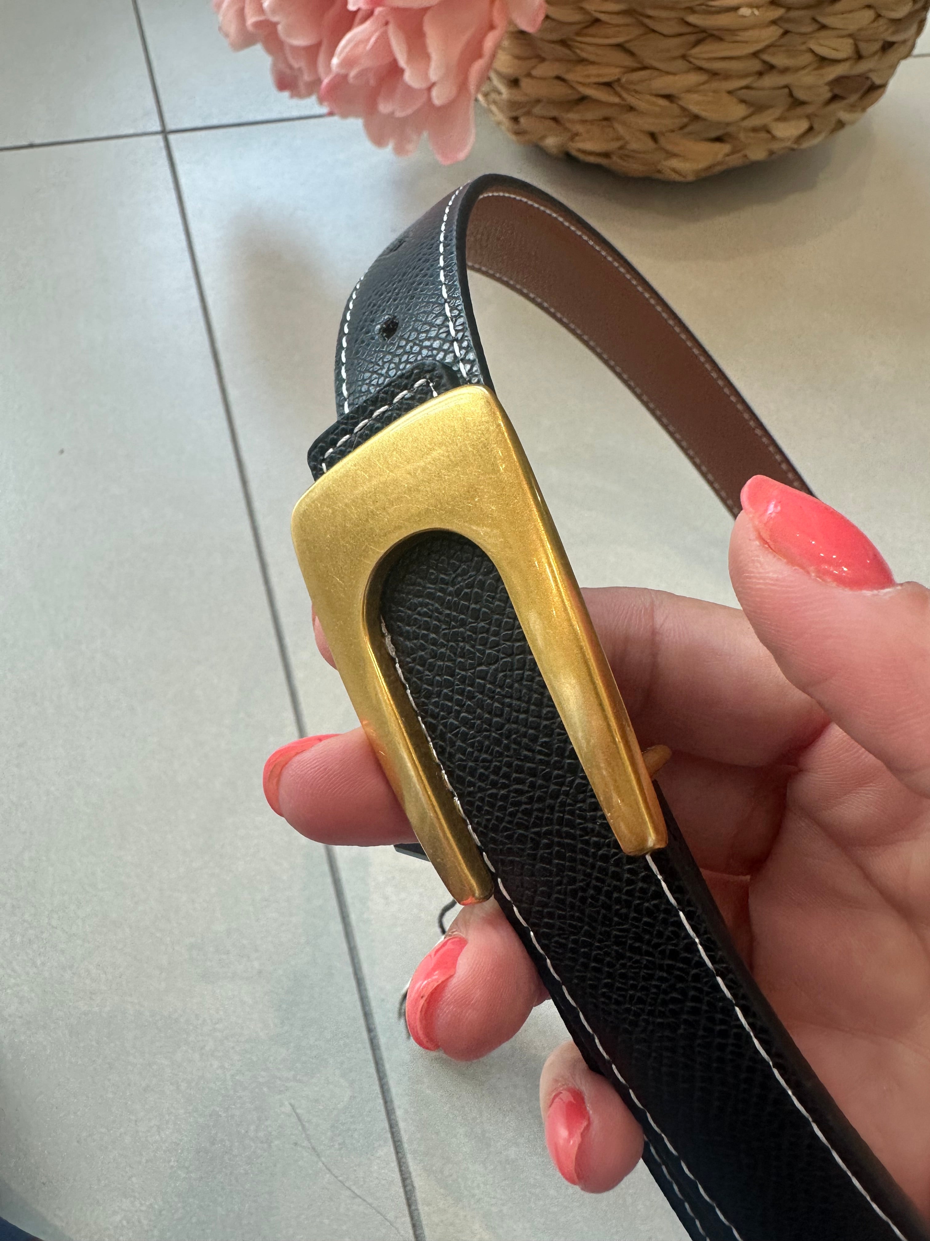 U Buckle Reversible Belt