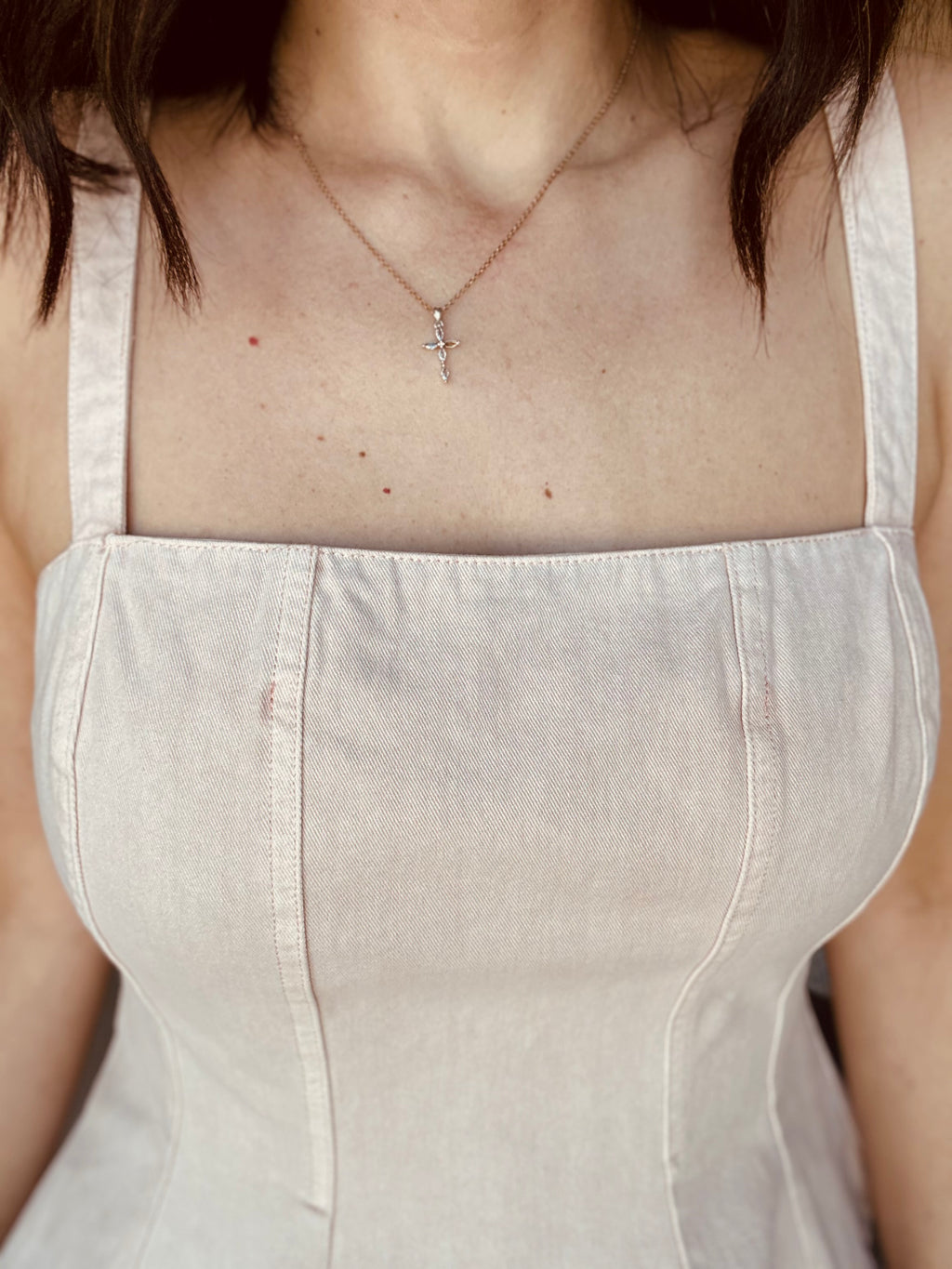 Rose Denim Top