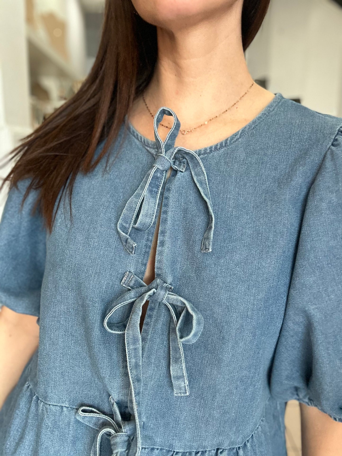 Denim Girl Top