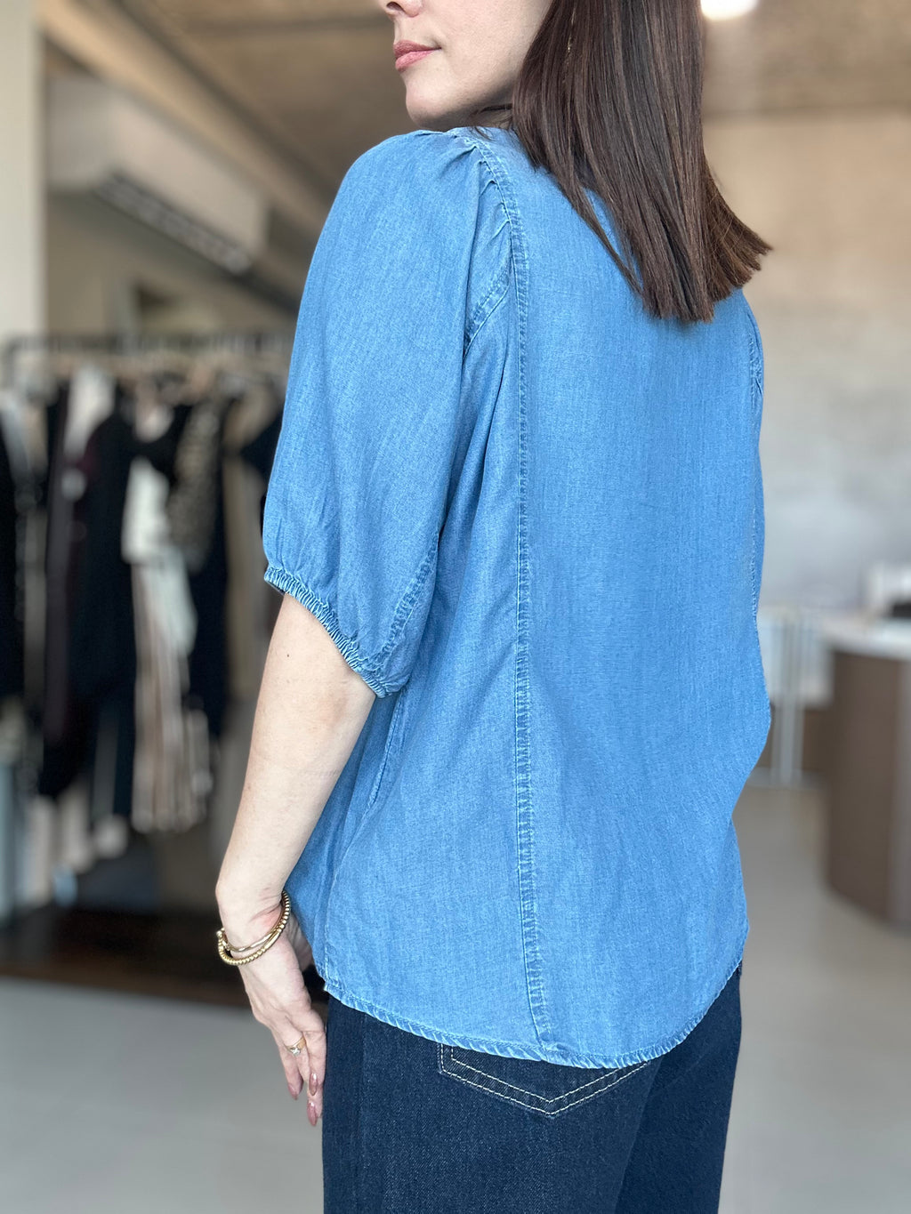 Soft Denim Blouse