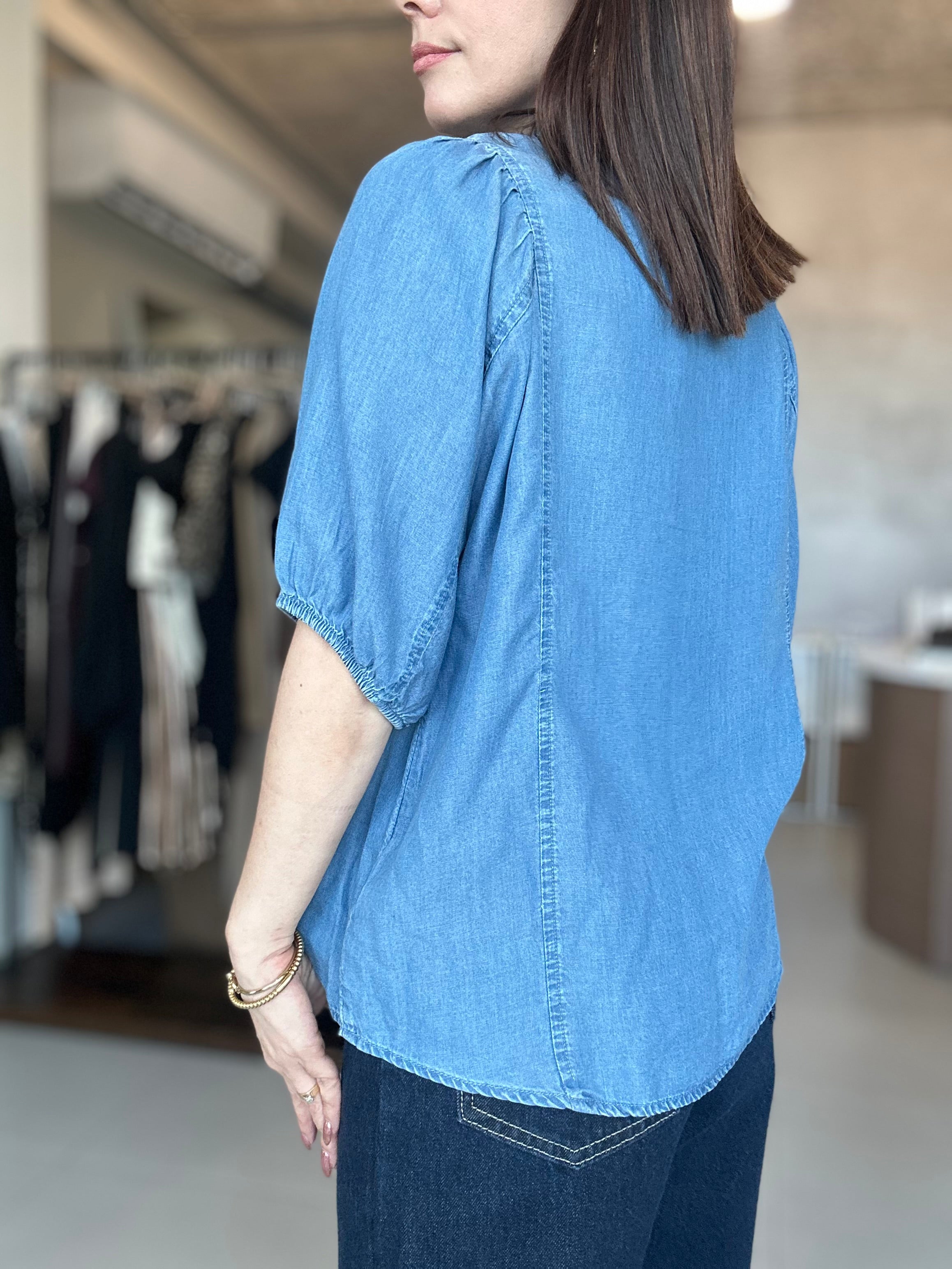 Soft Denim Blouse