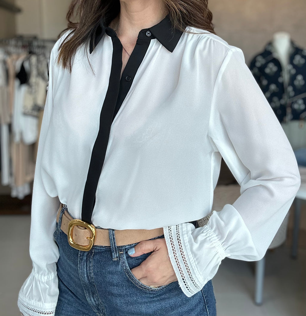 Color Block Blouse