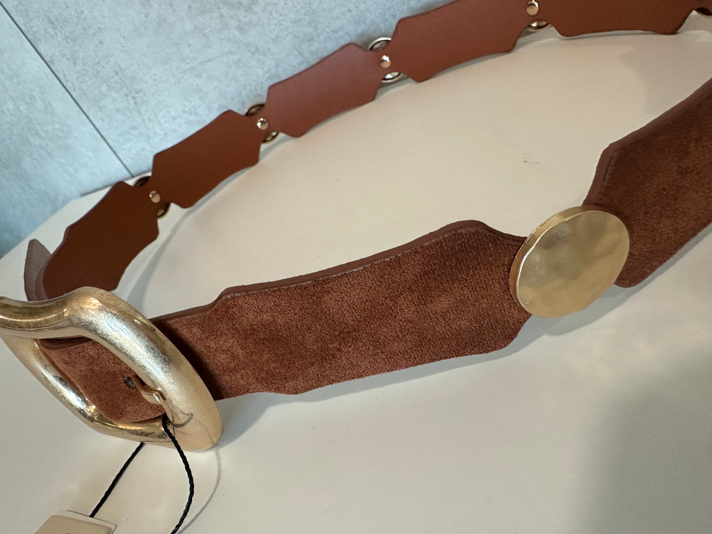 Gold Circle Link Belt