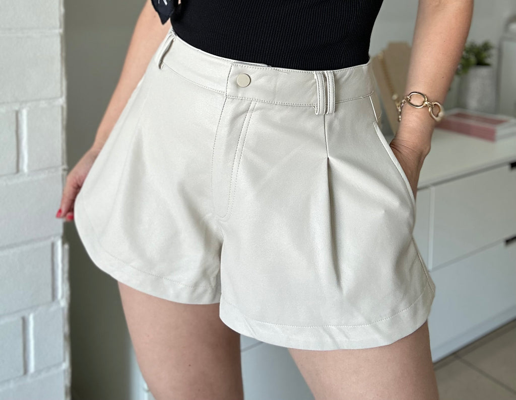 Faux Leather Short