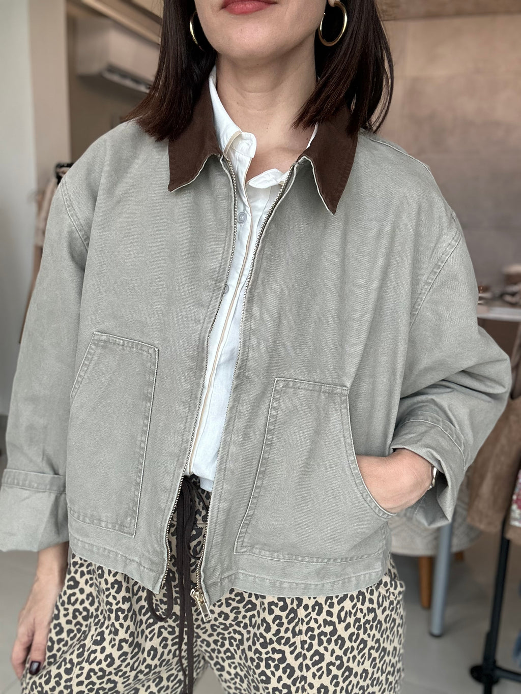 Contras Collar Jacket