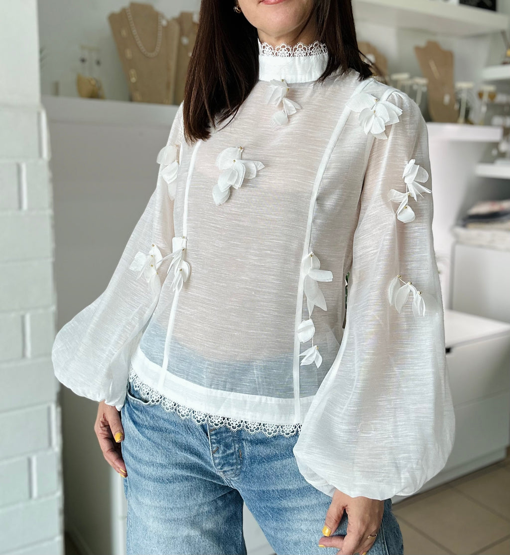 Sheer White Blouse (Venta Final)
