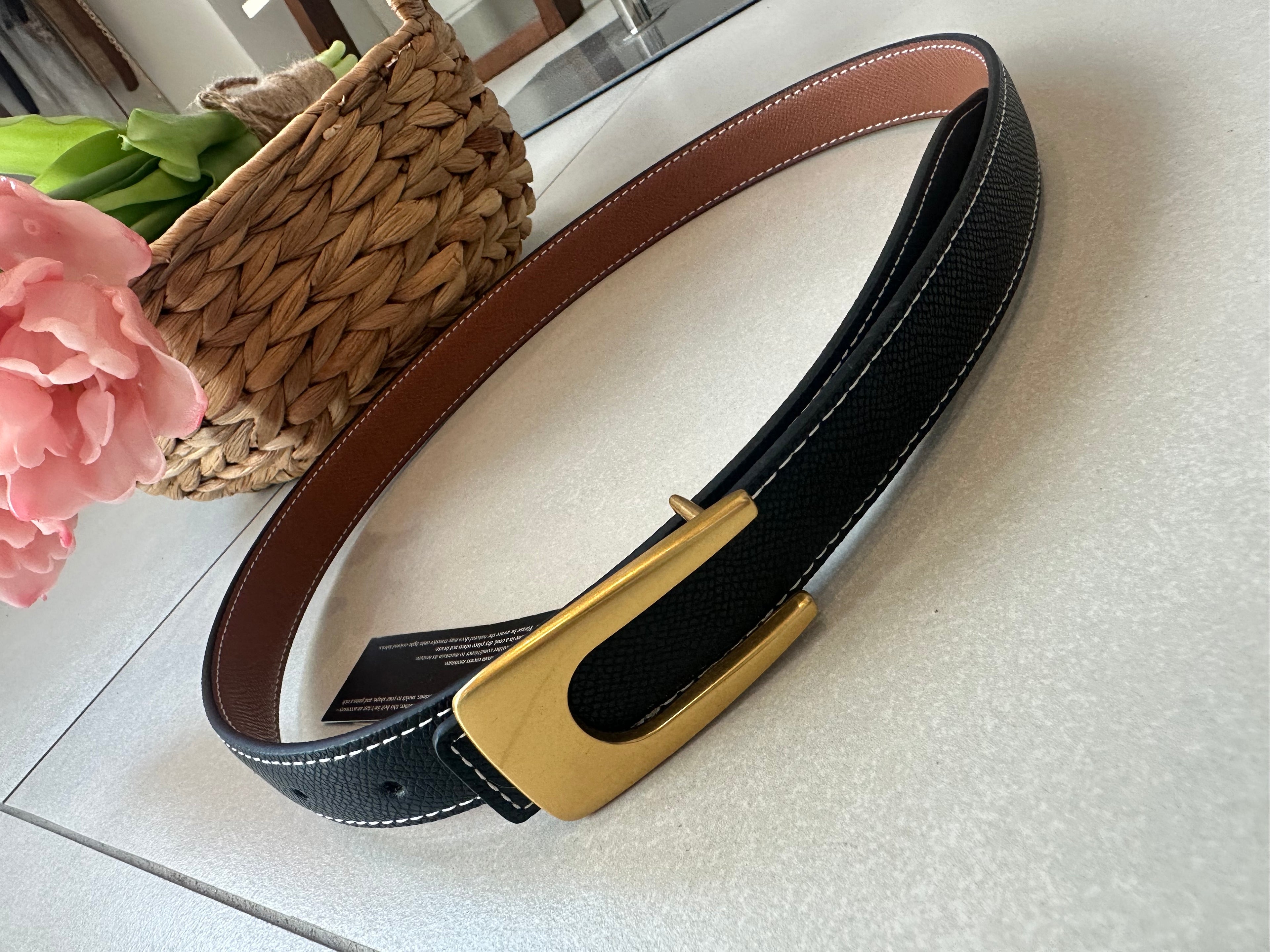 U Buckle Reversible Belt
