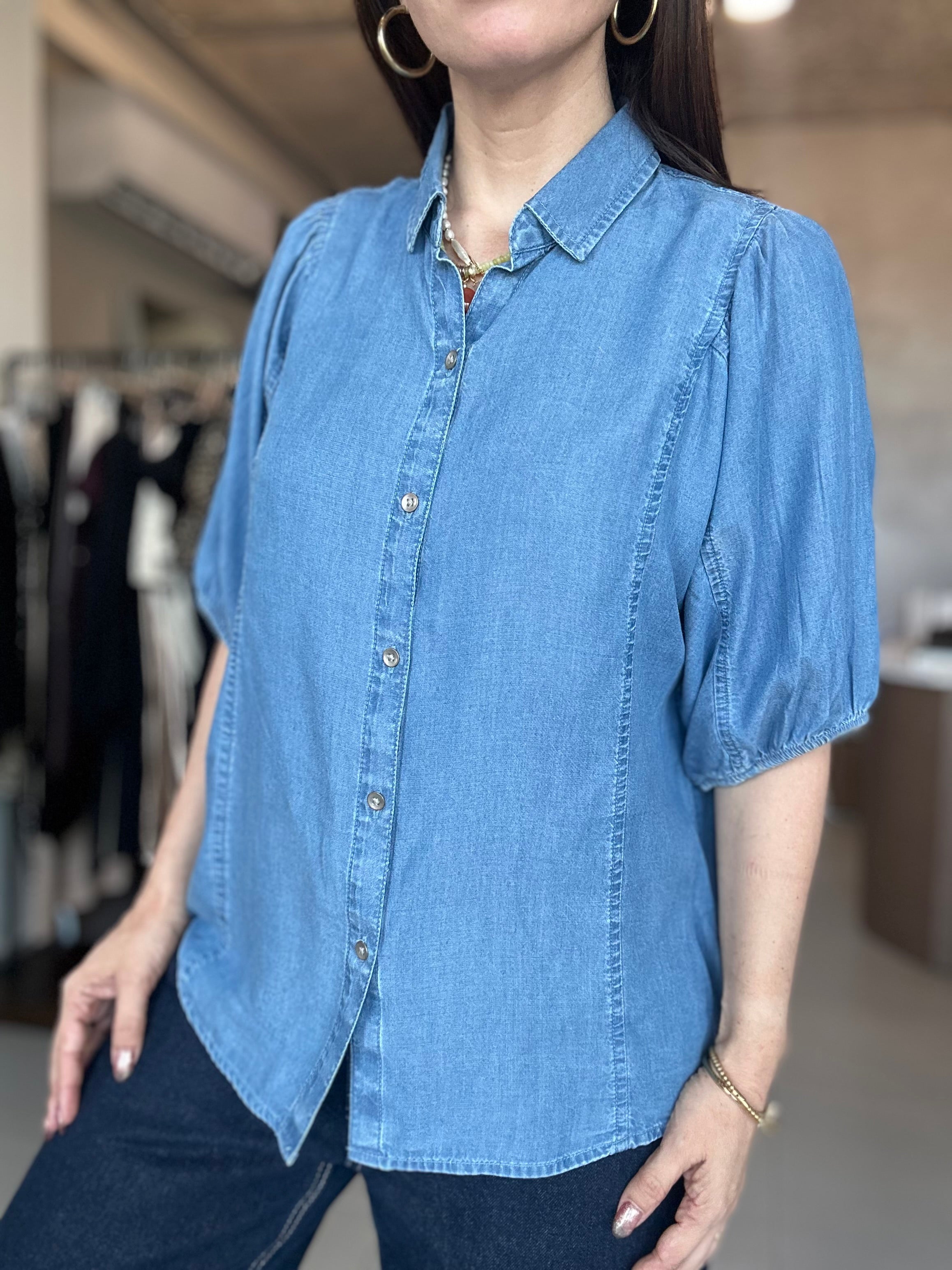 Soft Denim Blouse